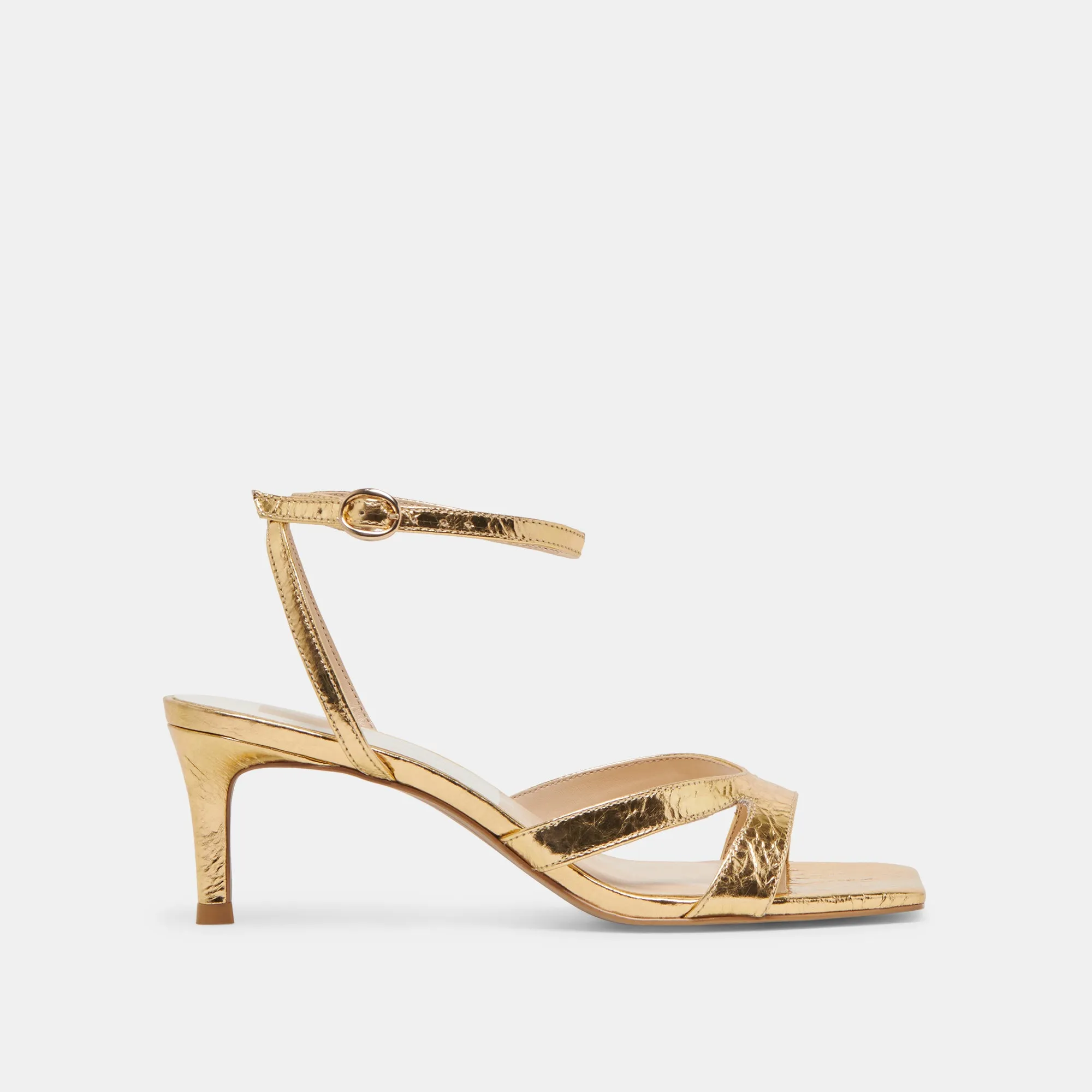 Heeled Booties BECKI HEELS GOLD DISTRESSED LEATHER