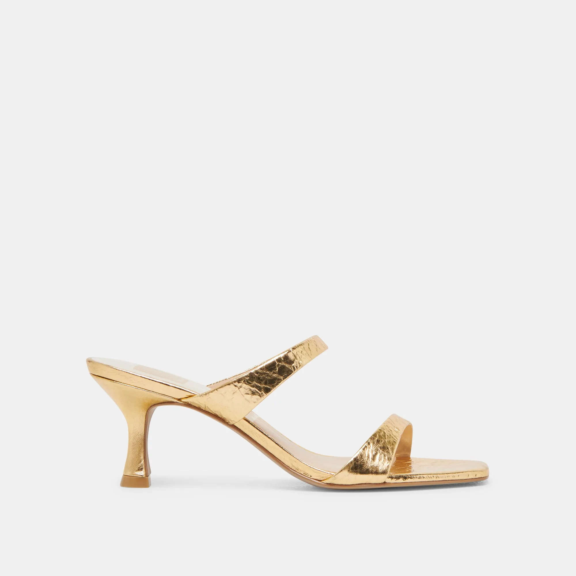 Low Heel GENORA HEELS GOLD DISTRESSED LEATHER