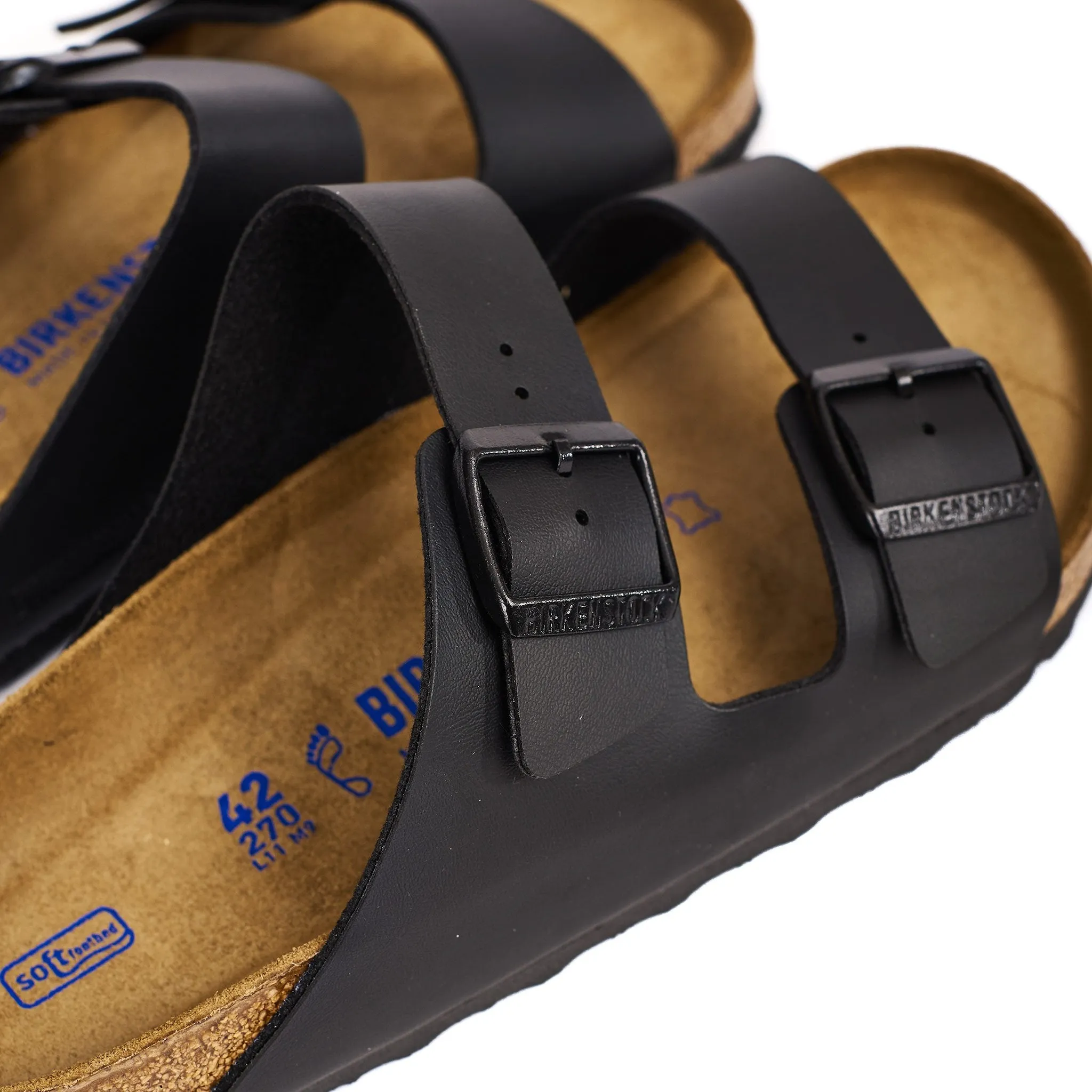 Birkenstock Arizona Black Birko-Flor Ventilated Narrow Fit