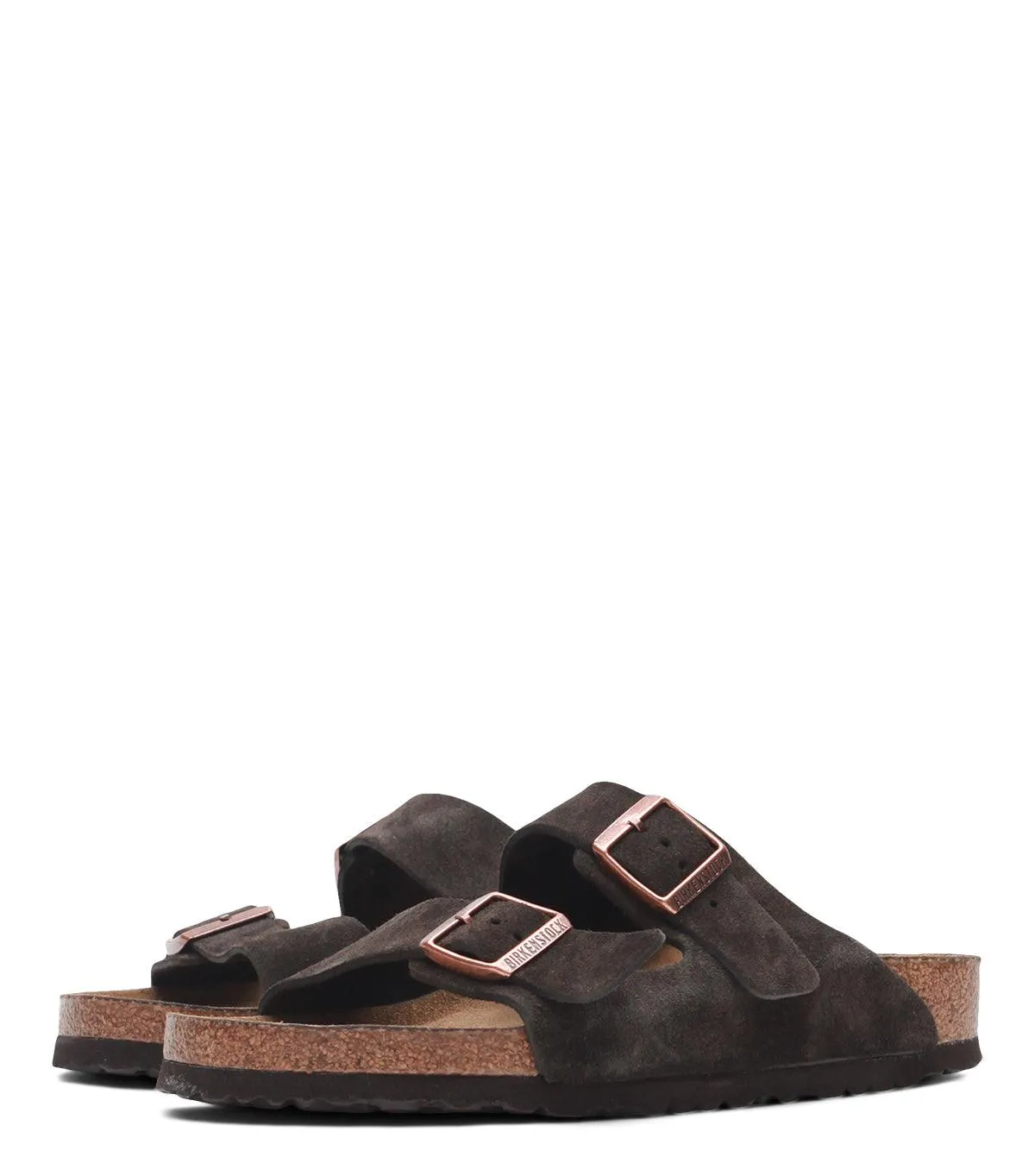 Birkenstock Arizona Soft Footbed Suede Mocha home foldable