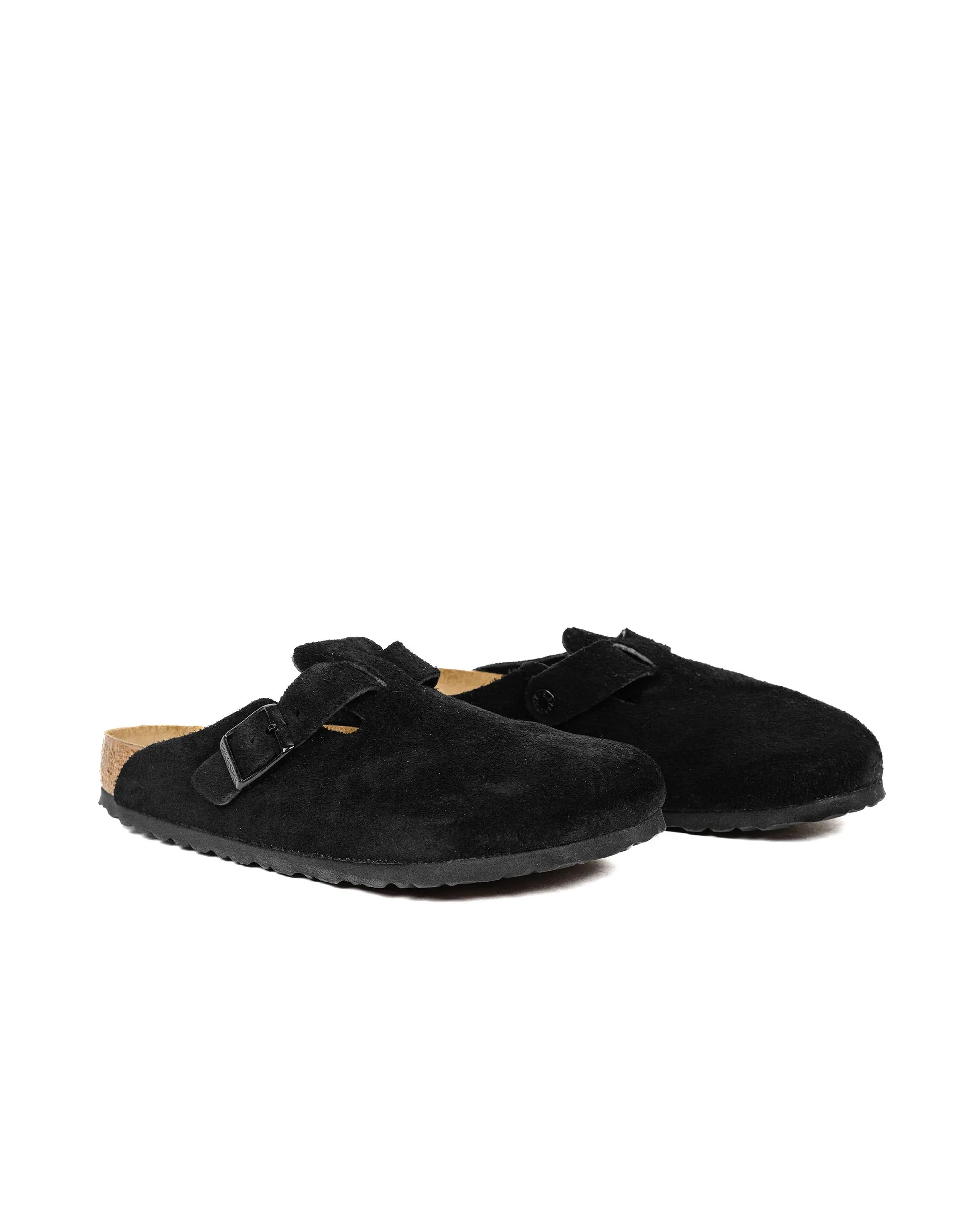 Birkenstock Boston Black Suede Chill Moves High-Quality Shoes
