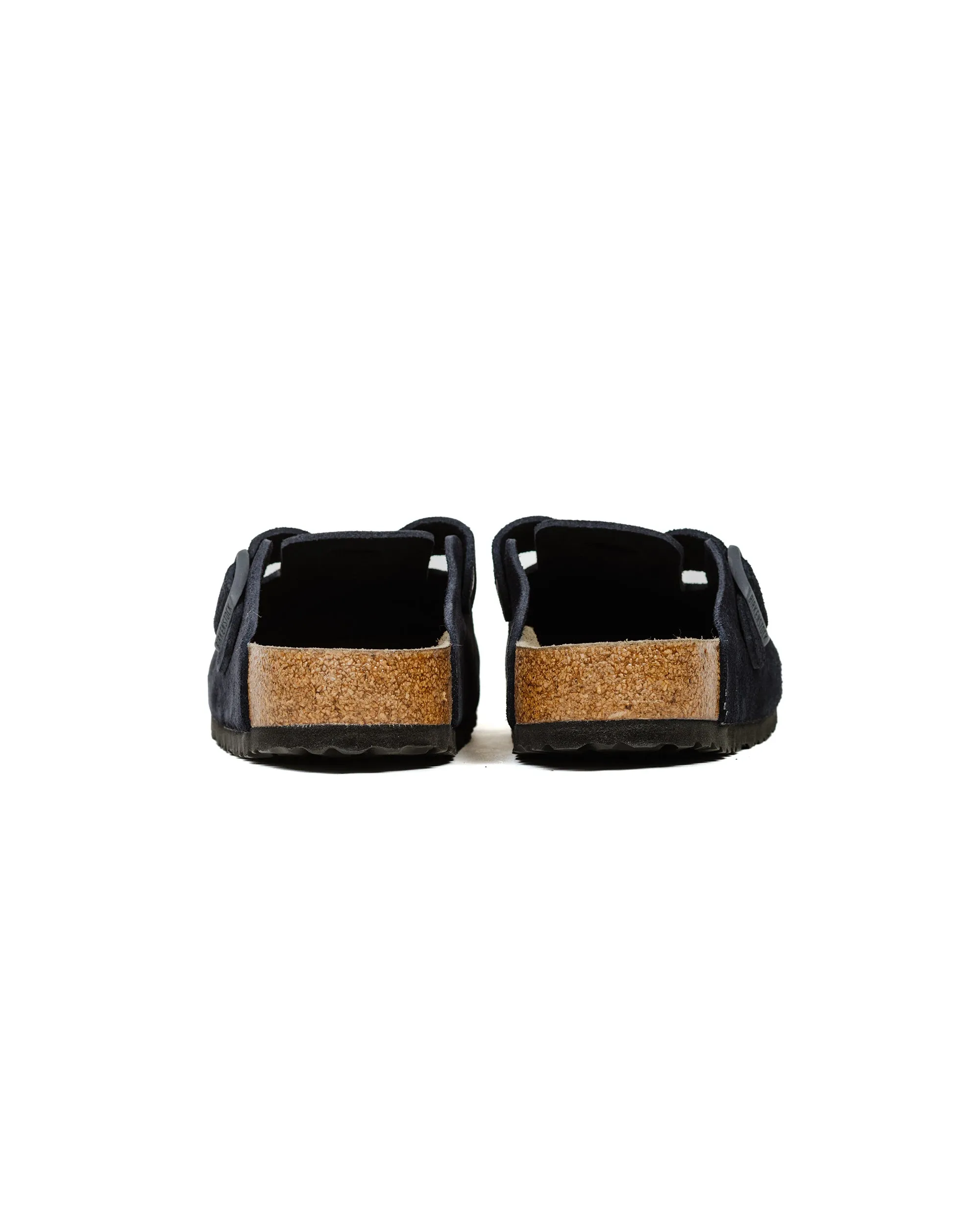 Seasonless Style Square Toe Birkenstock Boston Midnight Suede