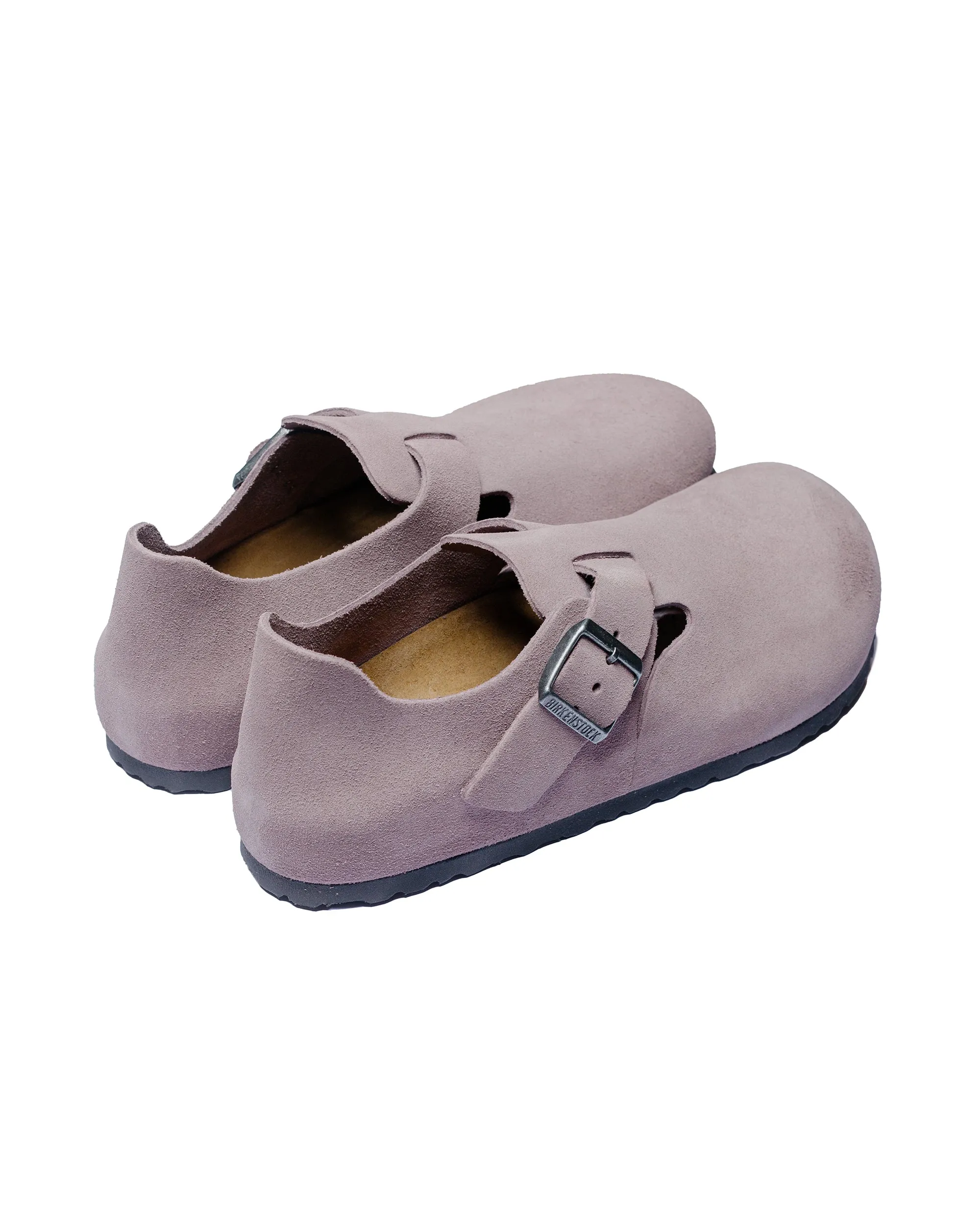 Birkenstock London Faded Purple Suede Balance Step Work Pace
