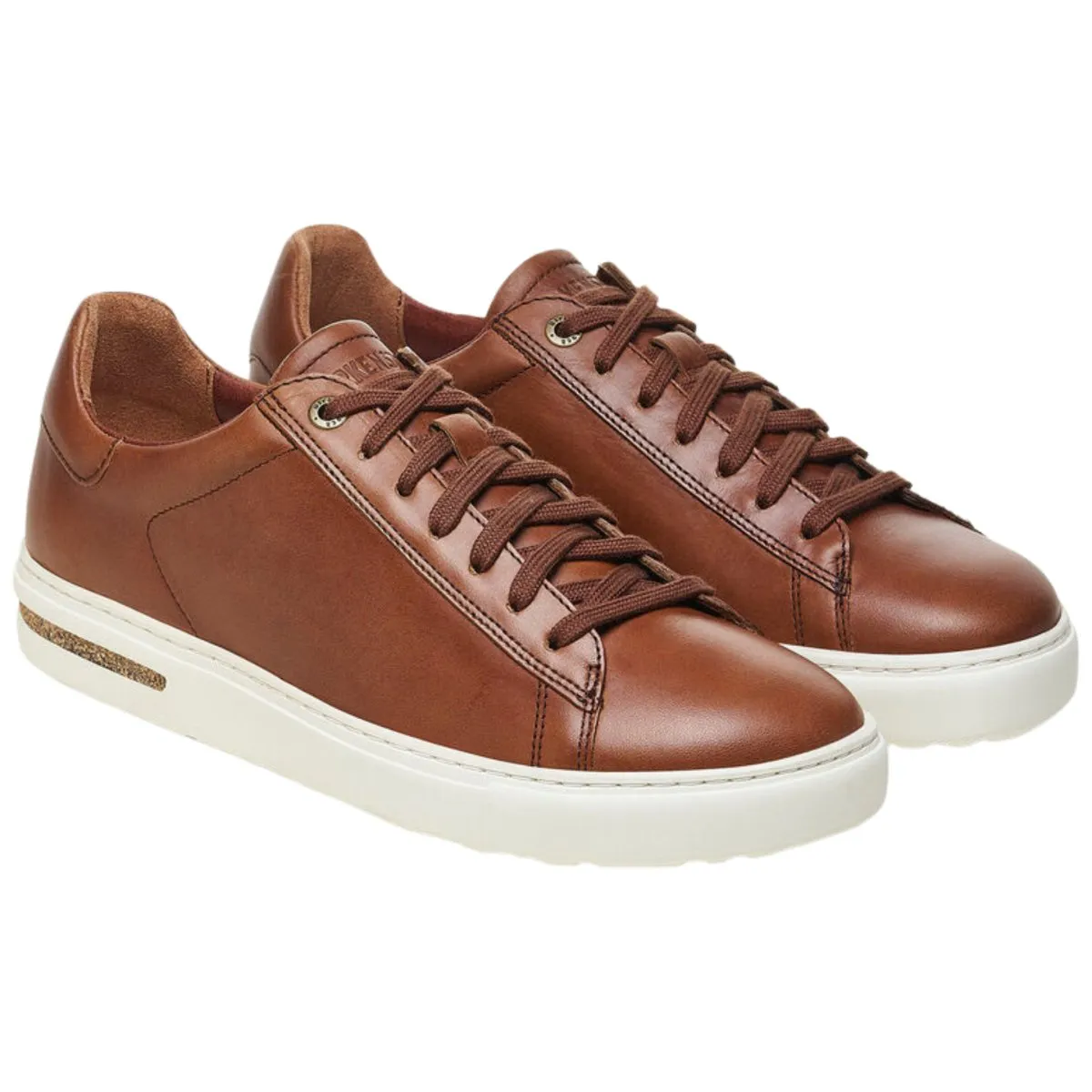Cushioned Footbed Birkenstock Men's Bend Cognac Leather