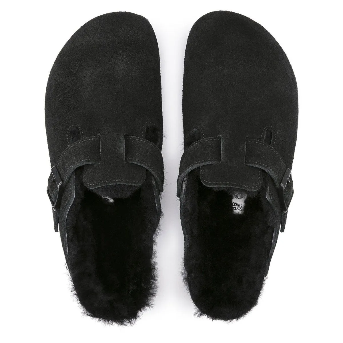 Wave Hike Chic Everyday Birkenstock Men's Boston Shearling Black Suede