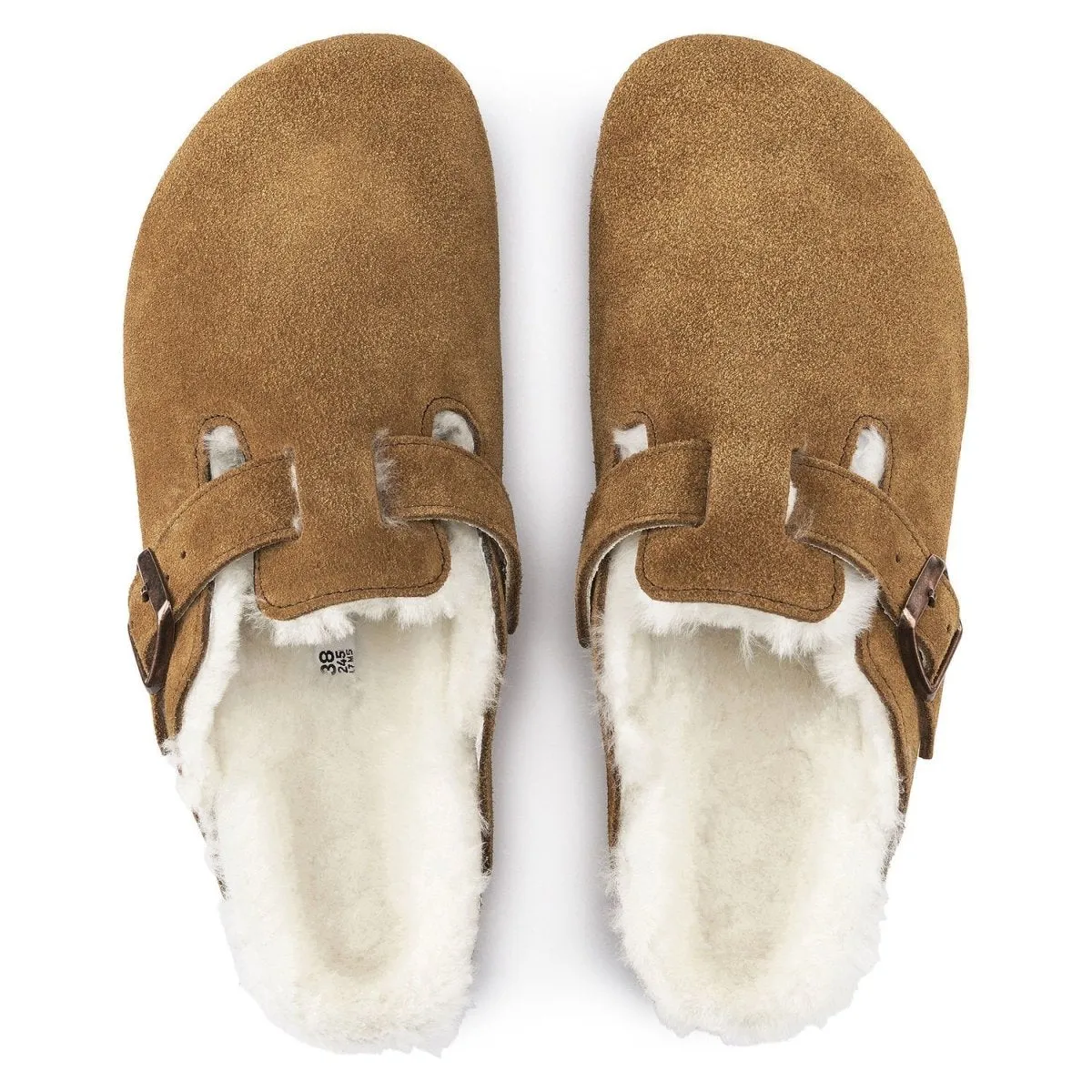 Birkenstock Men's Boston Shearling Mink Suede Slow Living
