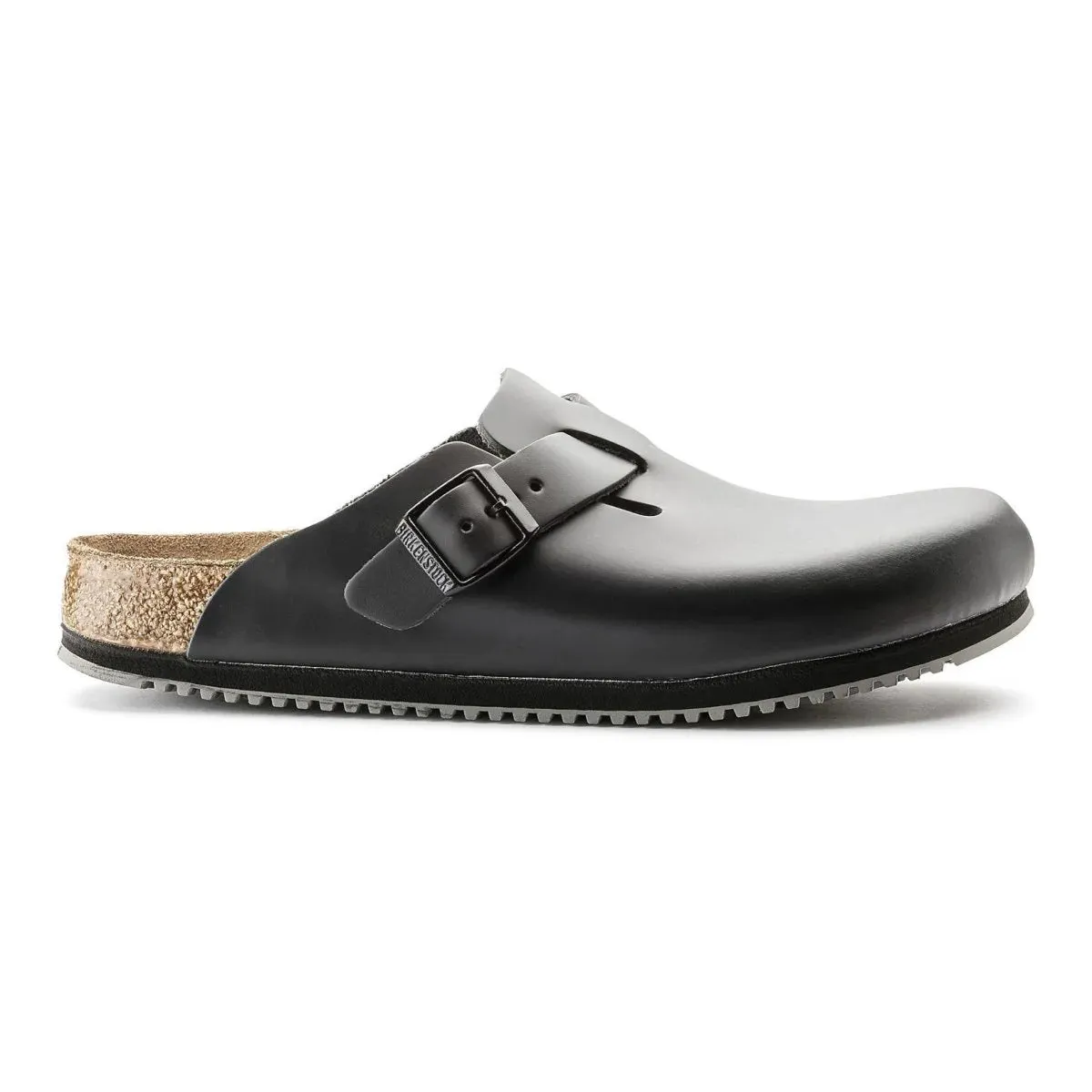 Chic Footwear Birkenstock Men's Boston Supergrip Black Leather