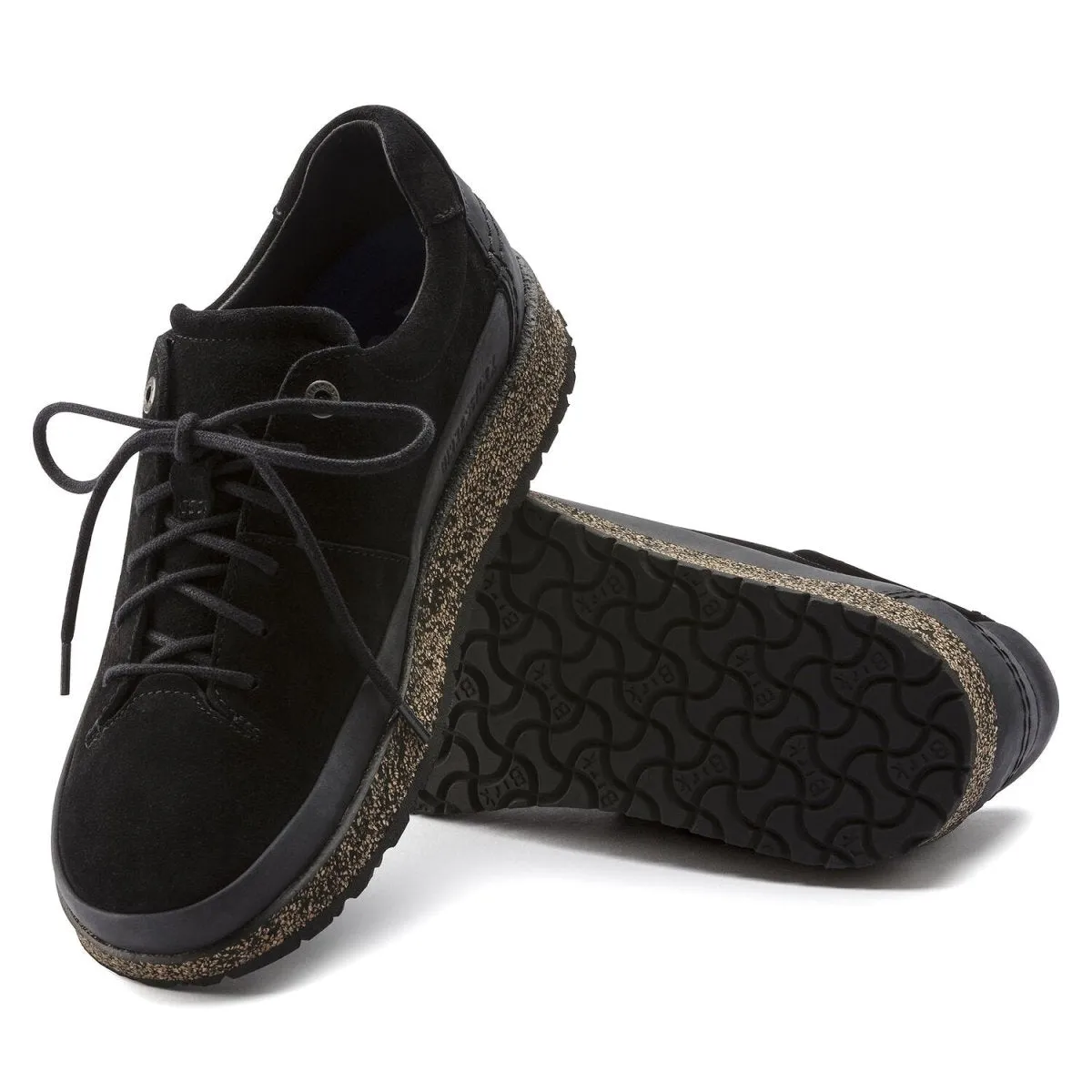 Birkenstock Men's Honnef Low Black Suede Dodge Hike Gym Street