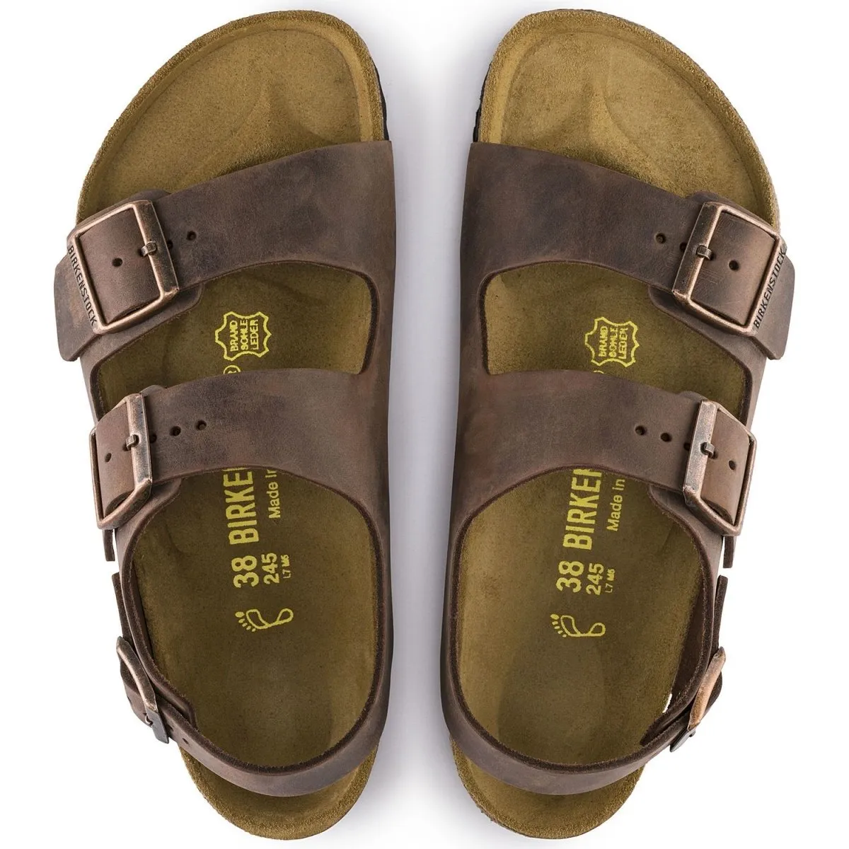 Relaxed Outdoor Footwear Active Summer Footwear Birkenstock Men's Milano Oiled Habana