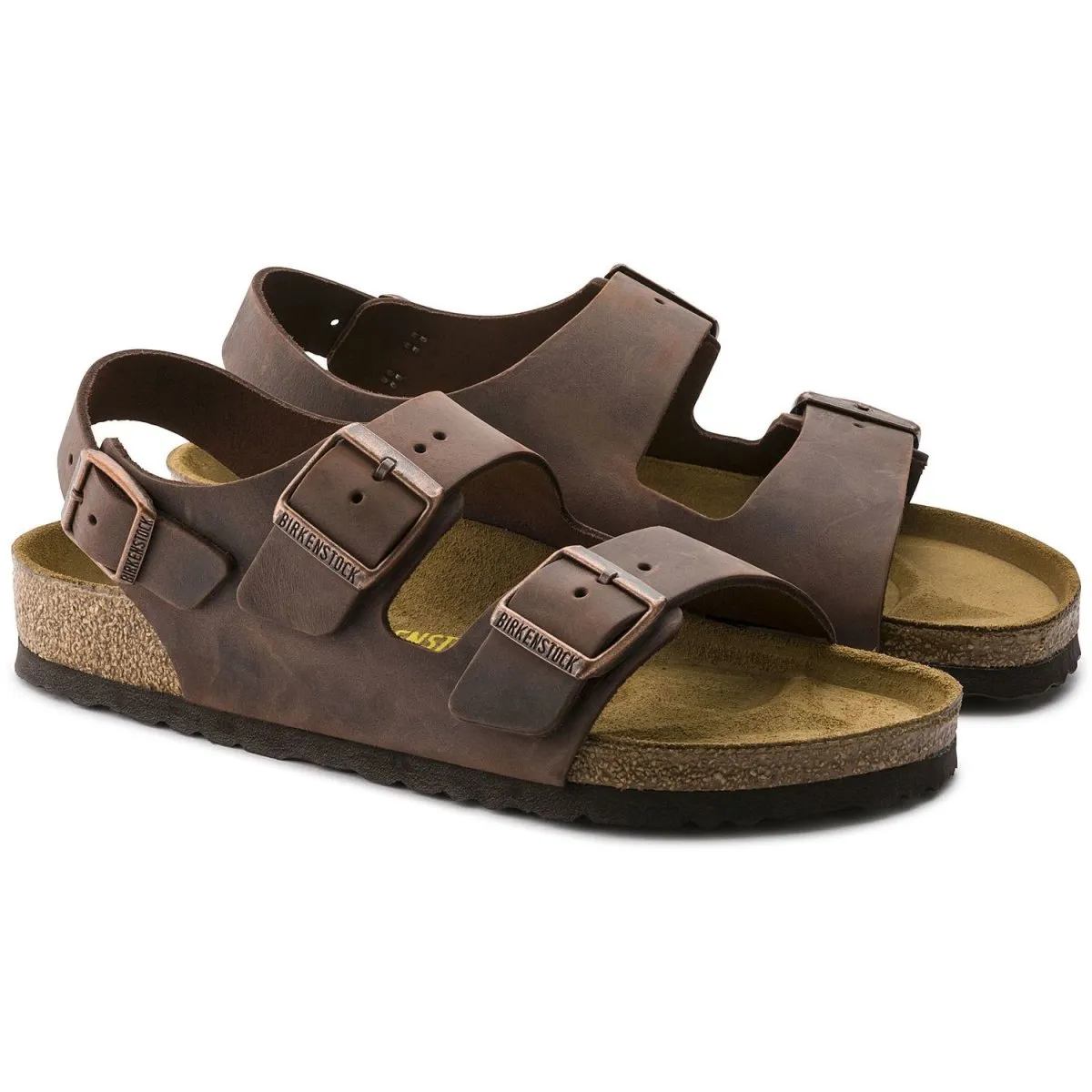 Y Strap Design Birkenstock Men's Milano Oiled Habana