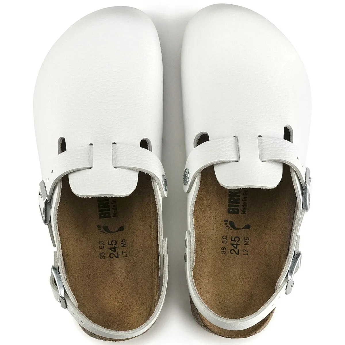 Step Light Race Walk Birkenstock Men's Tokio Supergrip White Leather