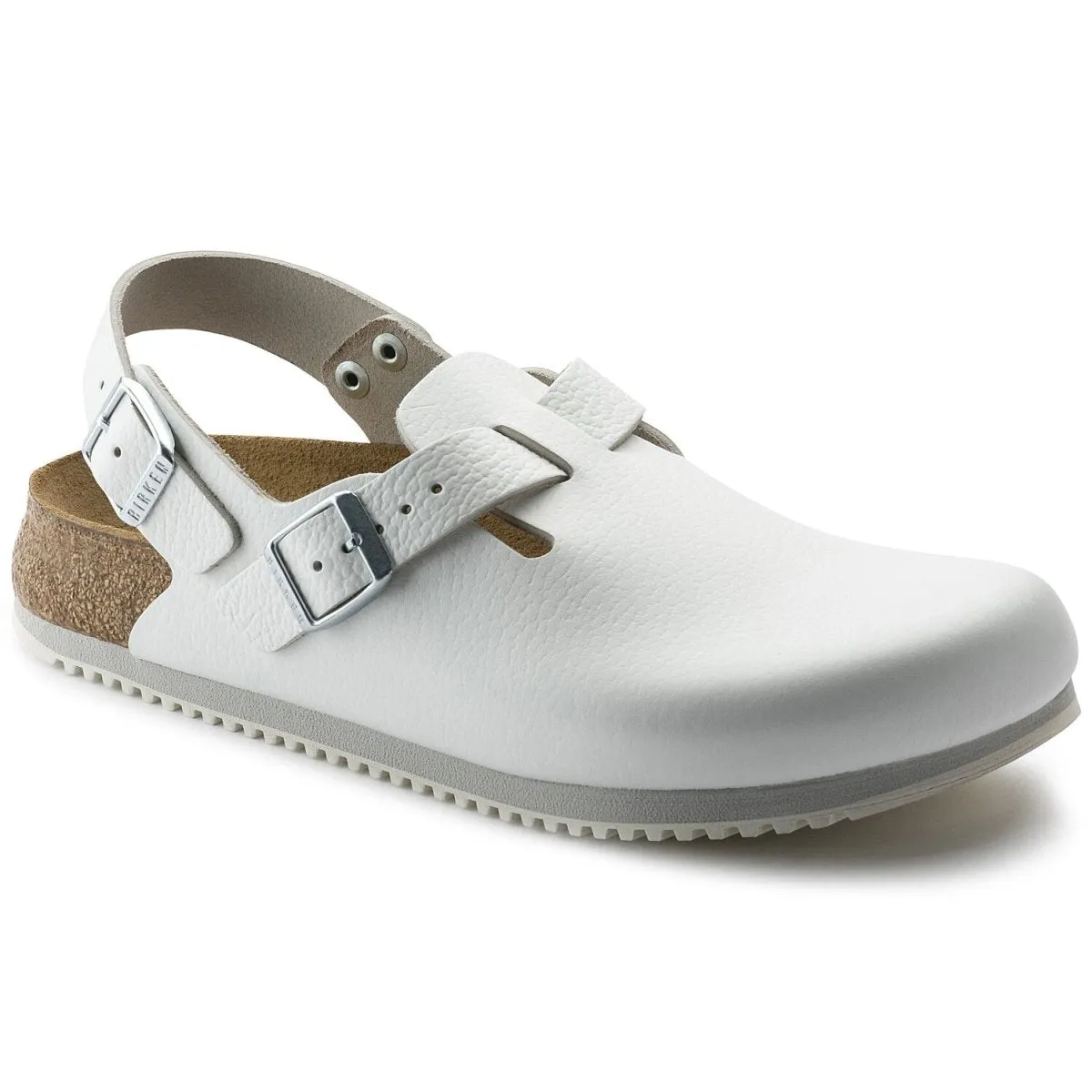 foldable Loafers style Birkenstock Men's Tokio Supergrip White Leather