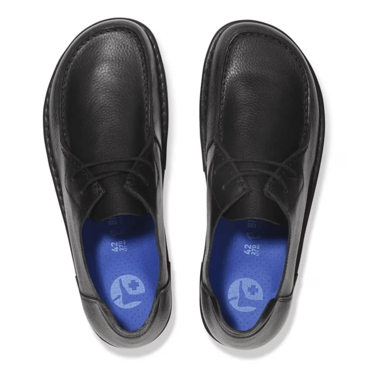 Birkenstock Men's Utti Lace Black Leather City Utility Lounge Ready