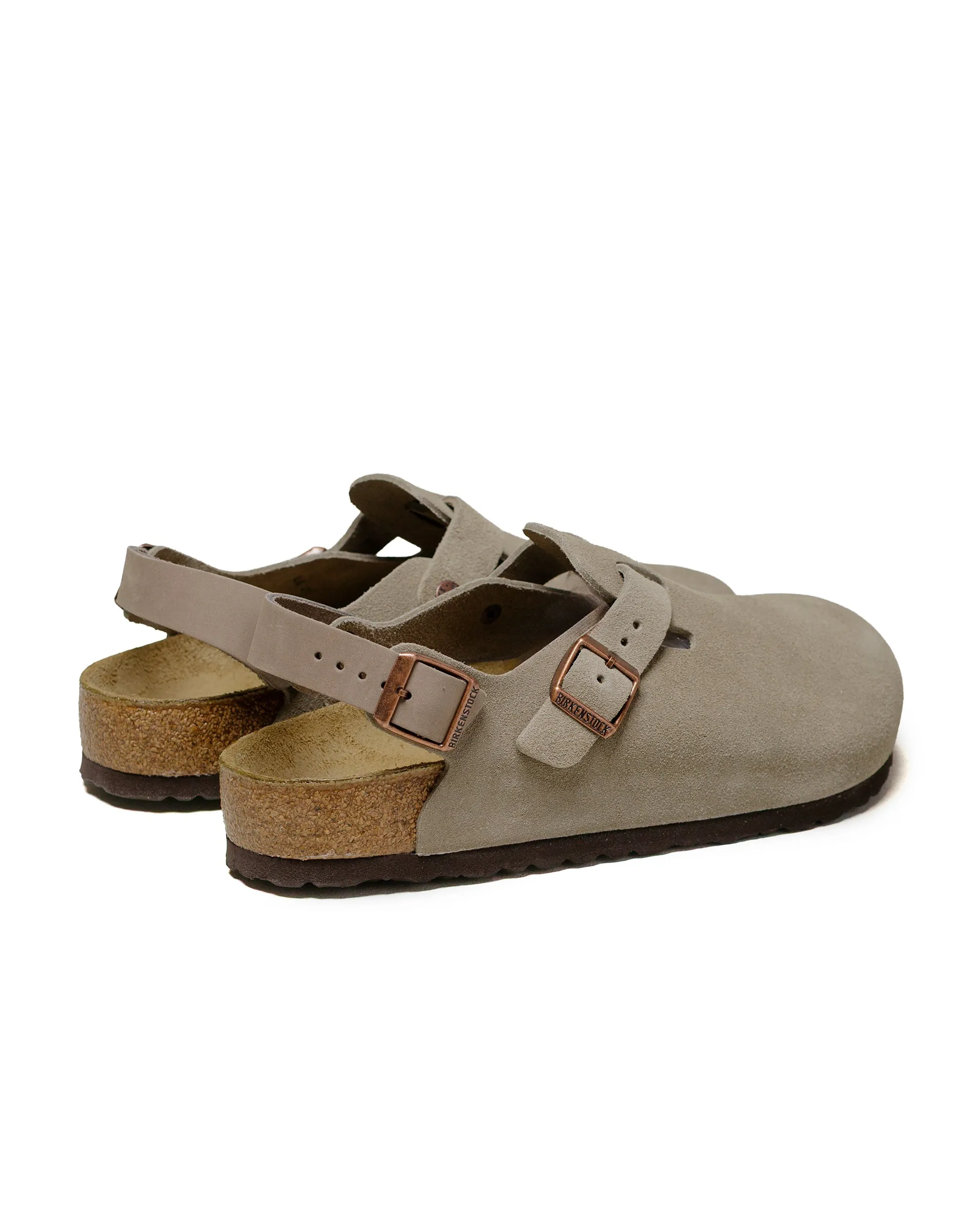 Birkenstock Tokio Suede Taupe Moist Dry Soft Pressure