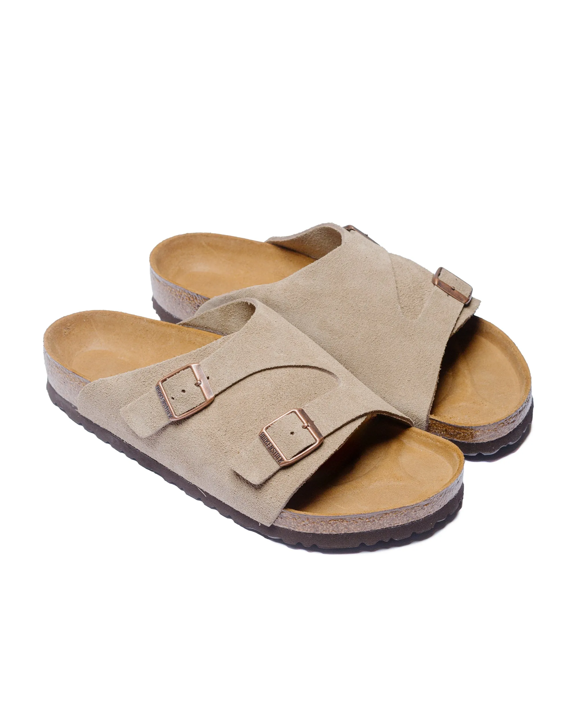 Birkenstock Zurich Suede Taupe Sports fan SmoothSurface