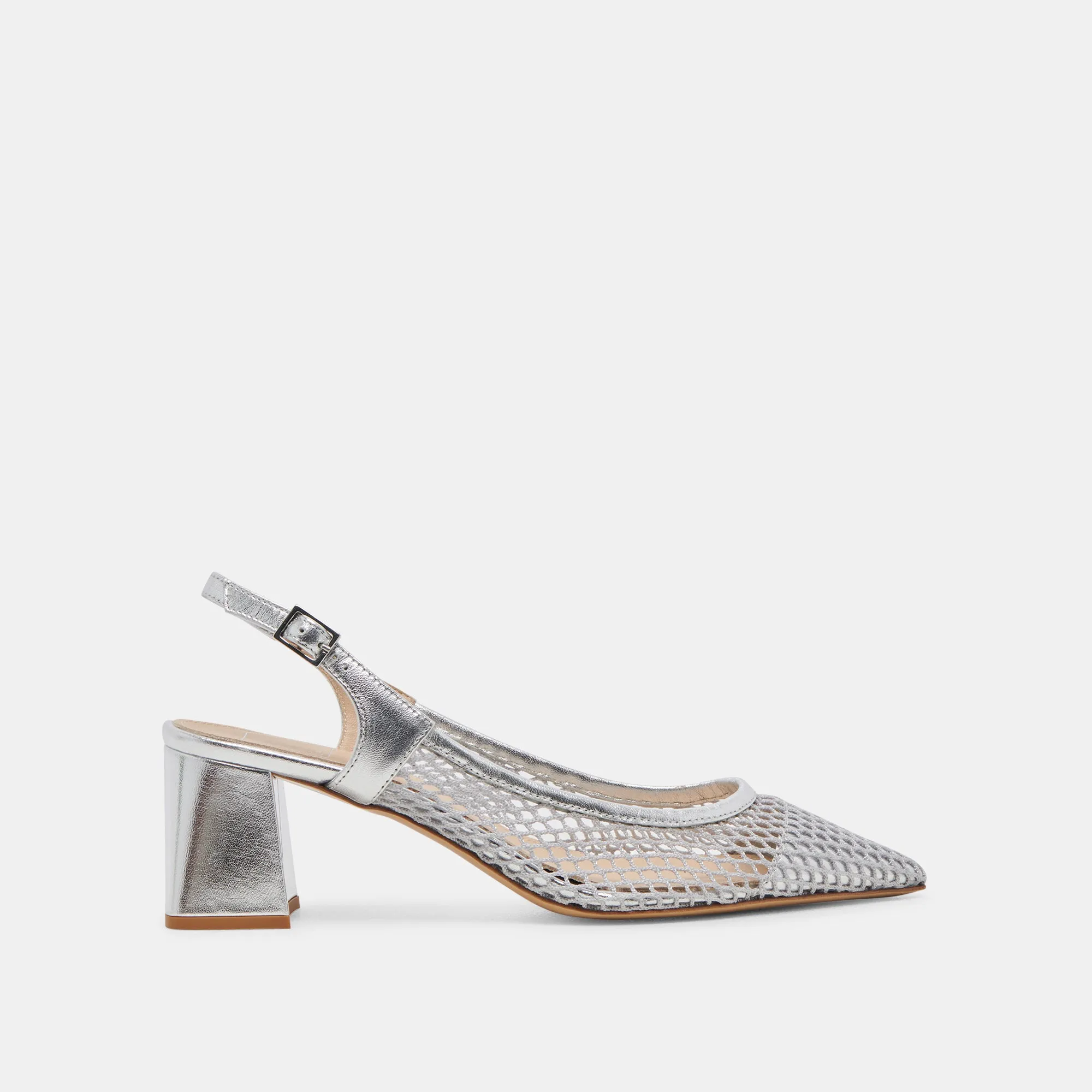 Luxurious Sandals BLONDI HEELS SILVER MESH