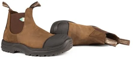 Blundstone 169 - Work & Safety Rubber Toe Cap - Saddle Brown Party time