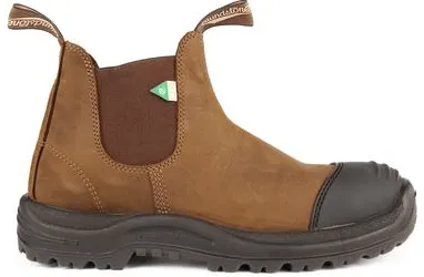 nylon Blundstone 169 - Work & Safety Rubber Toe Cap - Saddle Brown