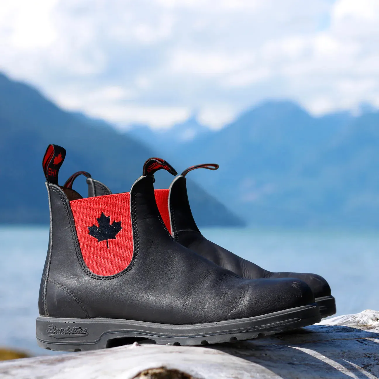 Blundstone Eh! Boot Black w/Red Elastic - 1474 TPU Outsole