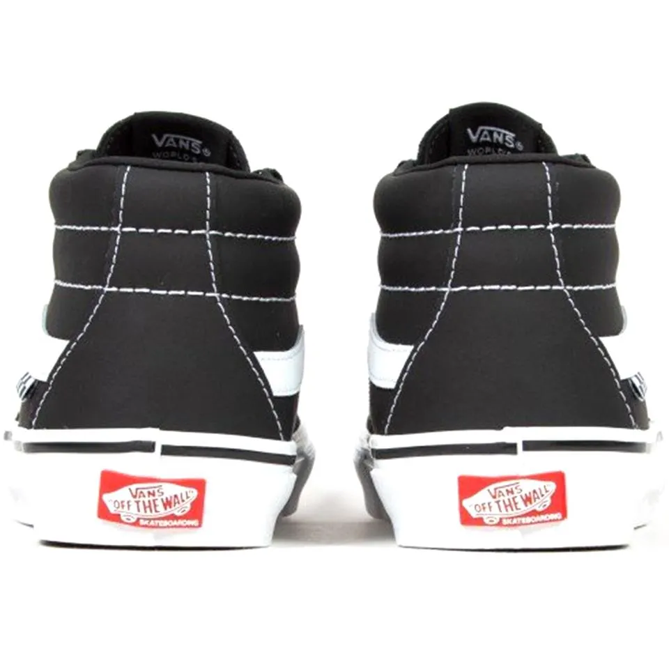 Freestyle Action Ride Vans Skate Grosso Mid - Black/White/Emo Leather