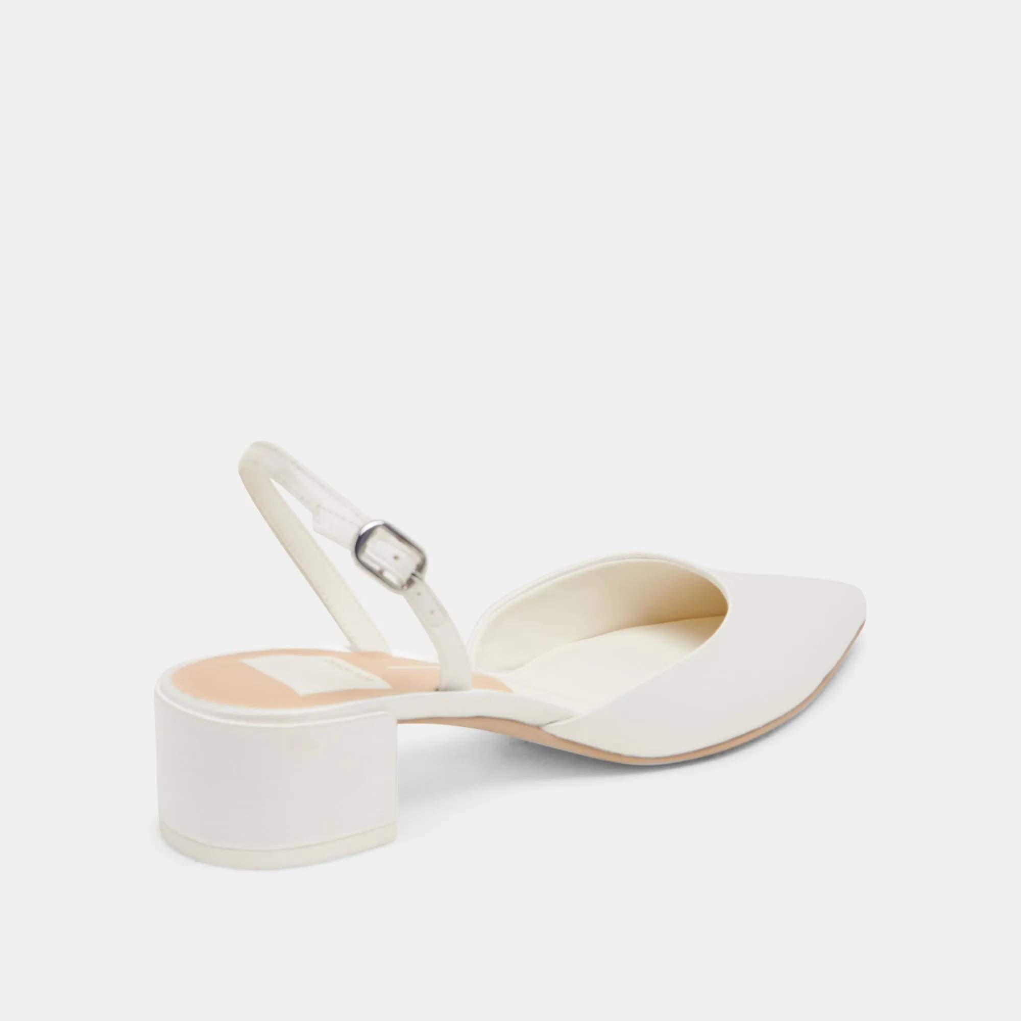 Work Pumps CAREL HEELS TRUE WHITE SATIN