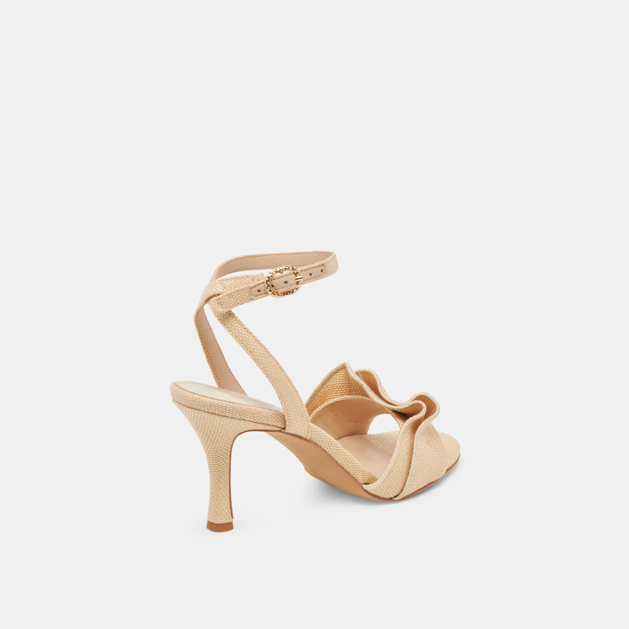 PU midsole LUNETE HEELS LT NATURAL WOVEN RAFFIA