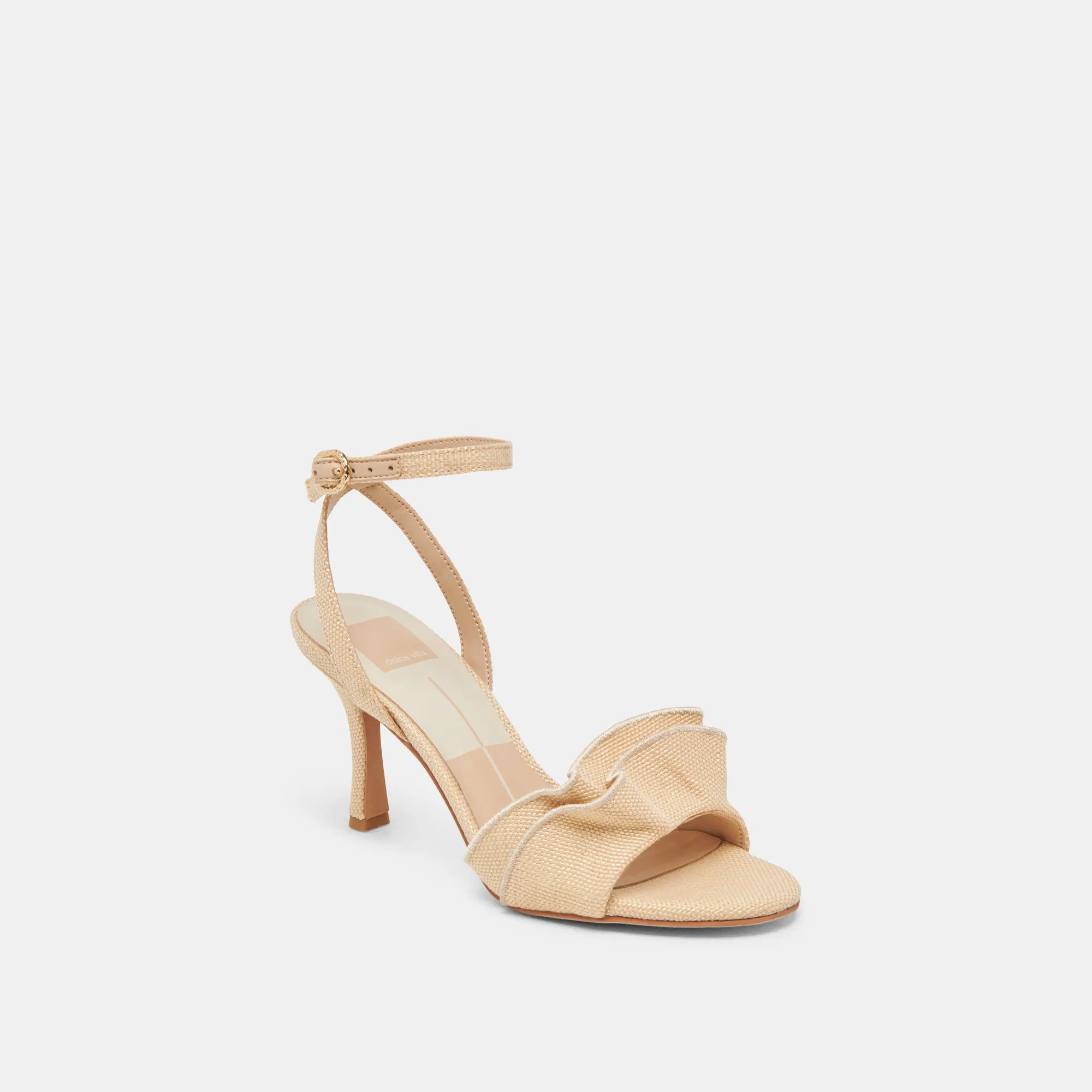 LUNETE HEELS LT NATURAL WOVEN RAFFIA Classic Design