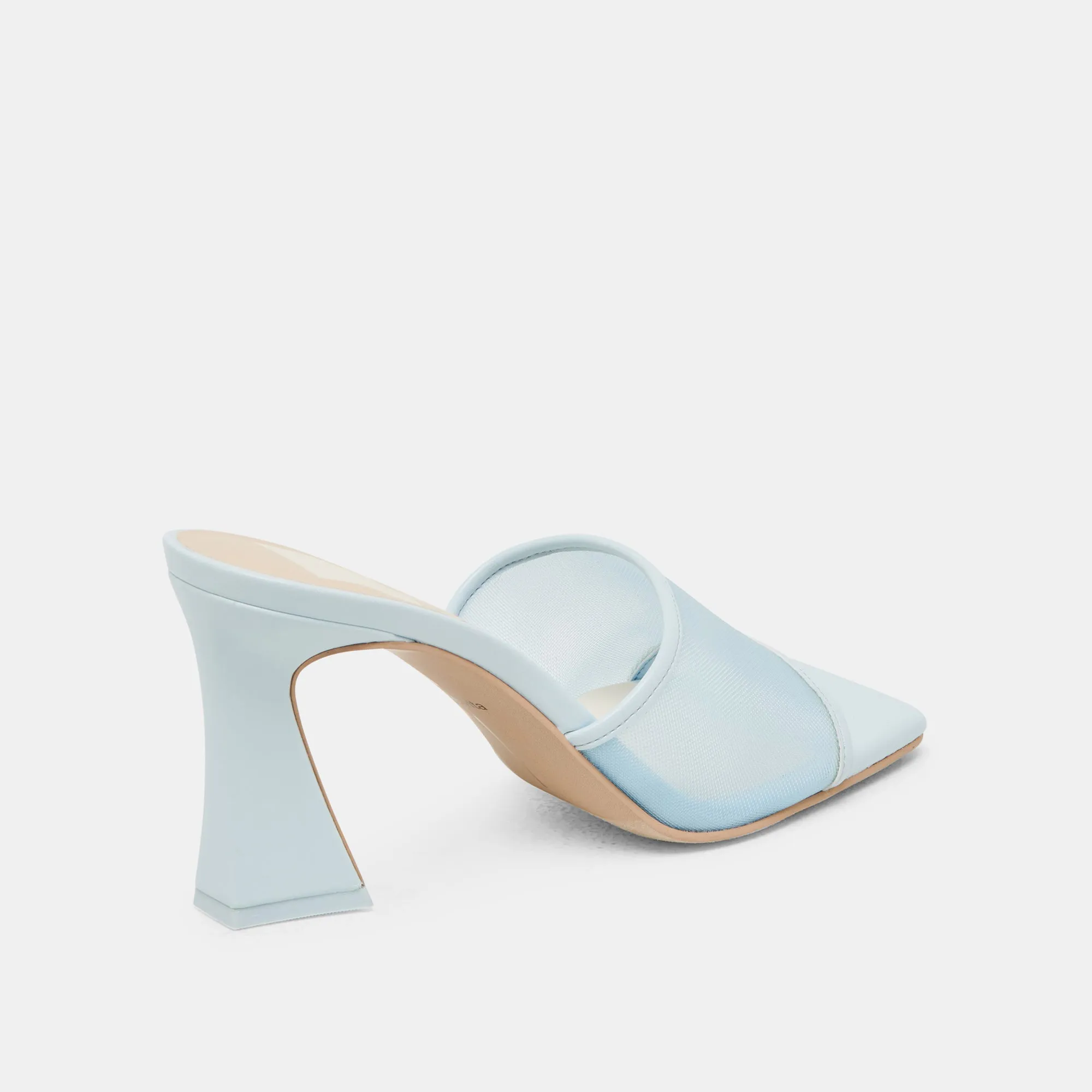 NARDA HEELS ICE BLUE MESH Traction pattern Fashion Heels for Party