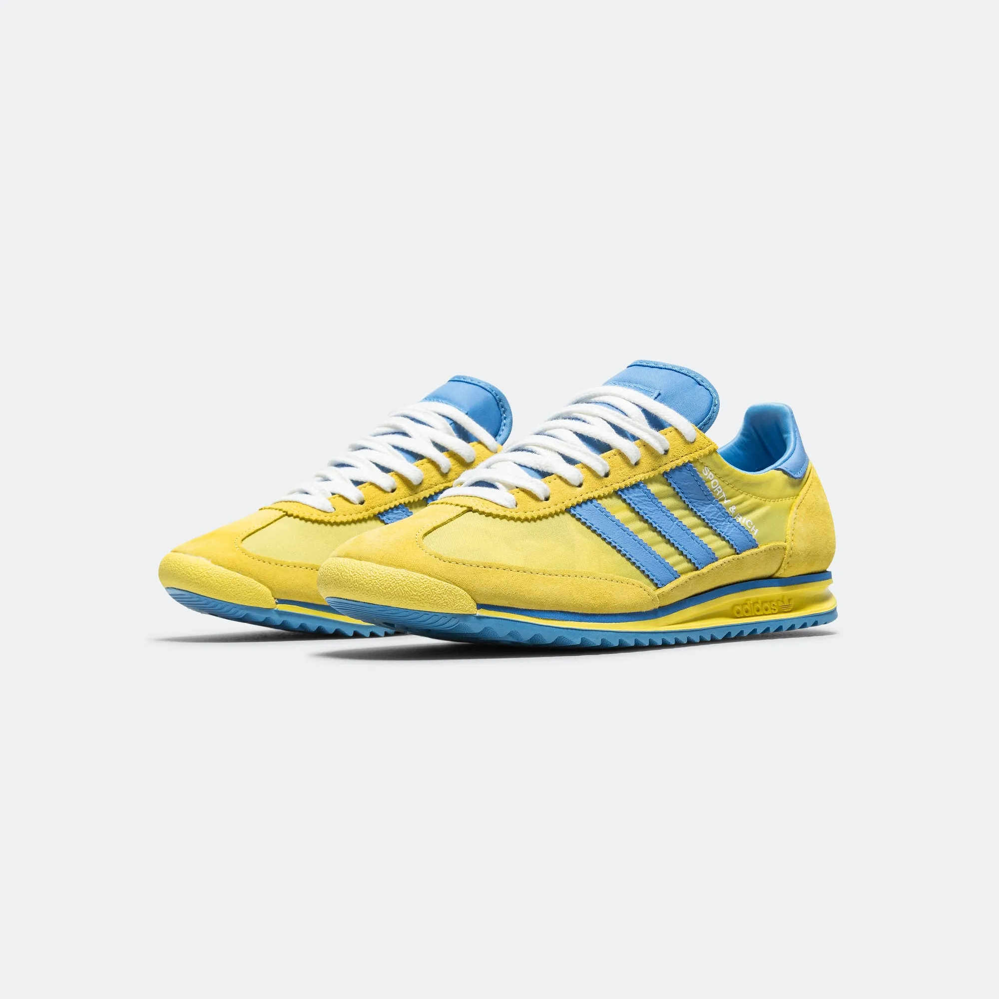 Comfortable bend Sporty arch Womens SL72 x Sporty & Rich - Light Yellow/Real Blue-Footwear White