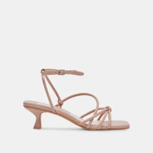 Glamorous Stilettos BEV HEELS ROSE LEATHER