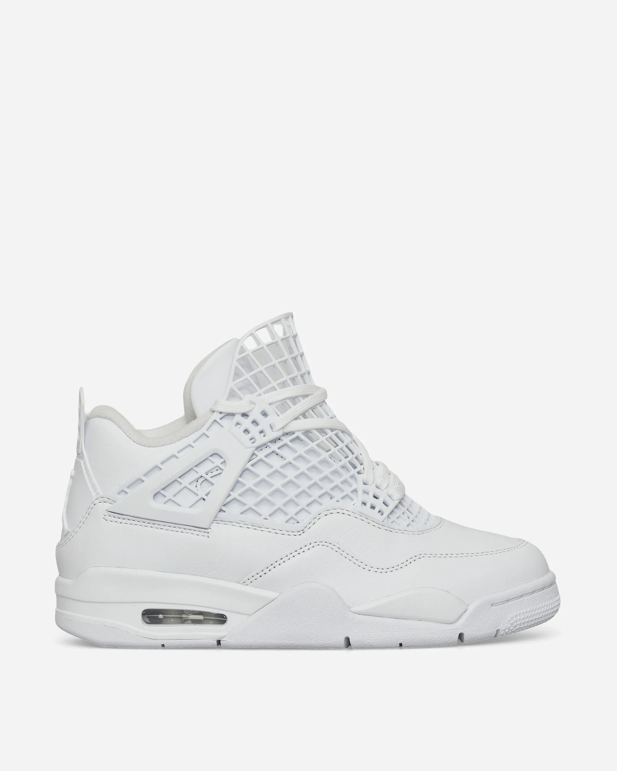 Women's Air Jordan 4 Net Sneakers White Comfortable Feel ComfortFit