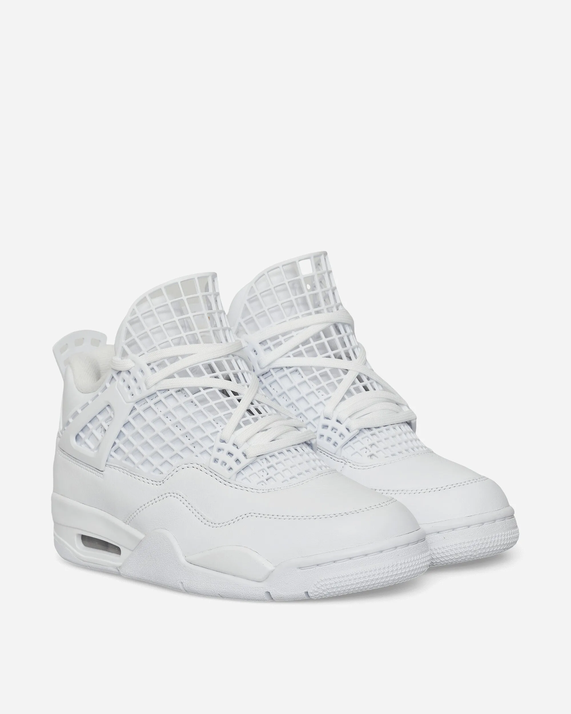Women's Air Jordan 4 Net Sneakers White Air Touch Outdoor Wear