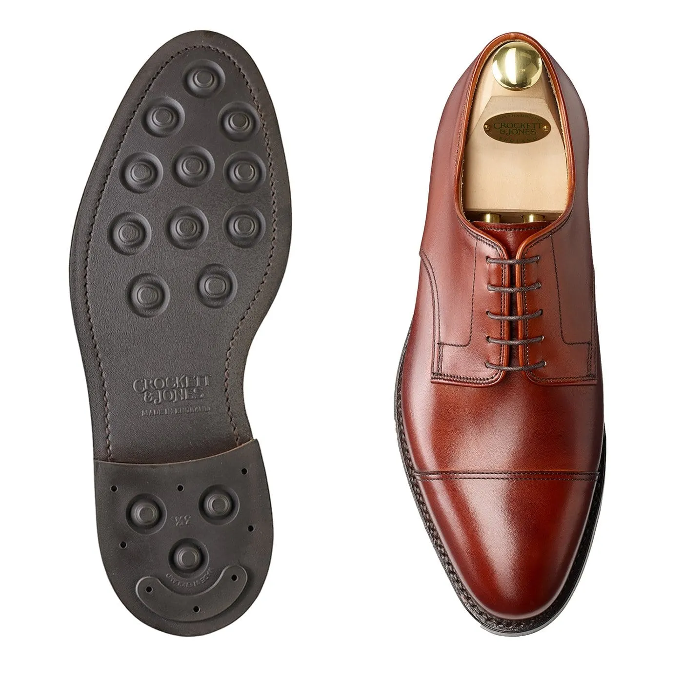 Bradford Chestnut Burnished Calf Durable Work Fit Step Light