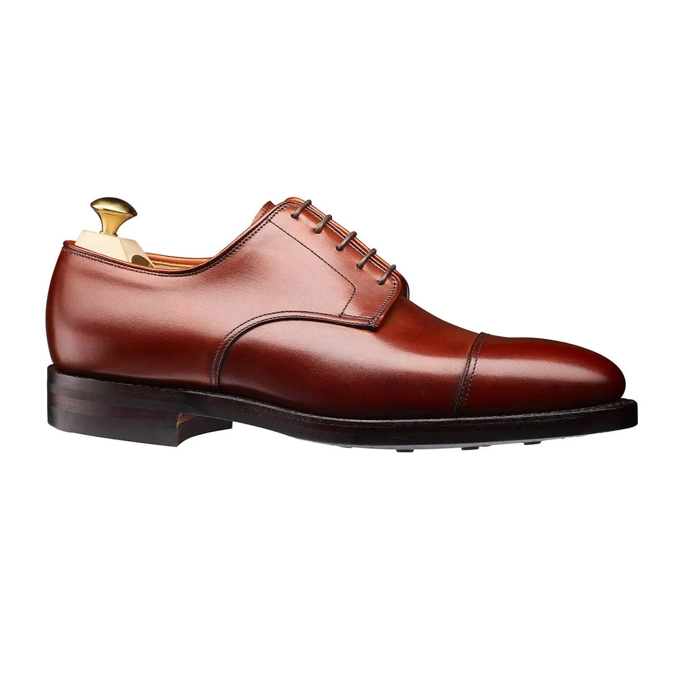 Smooth Sleek Edge Fit Versatility Bradford Chestnut Burnished Calf