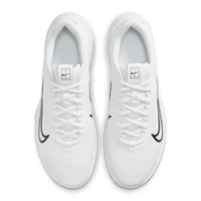 Shock Absorbing Nike Court Vapor Lite 2 White/Black Men Hard Court Tennis Shoes