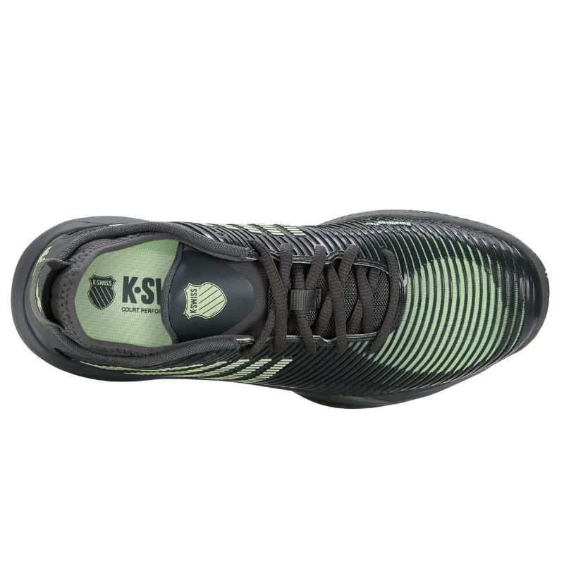 Sweat Free K Swiss Hypercourt Supreme AC Mens Tennis Shoes  - Urban Chic / Green