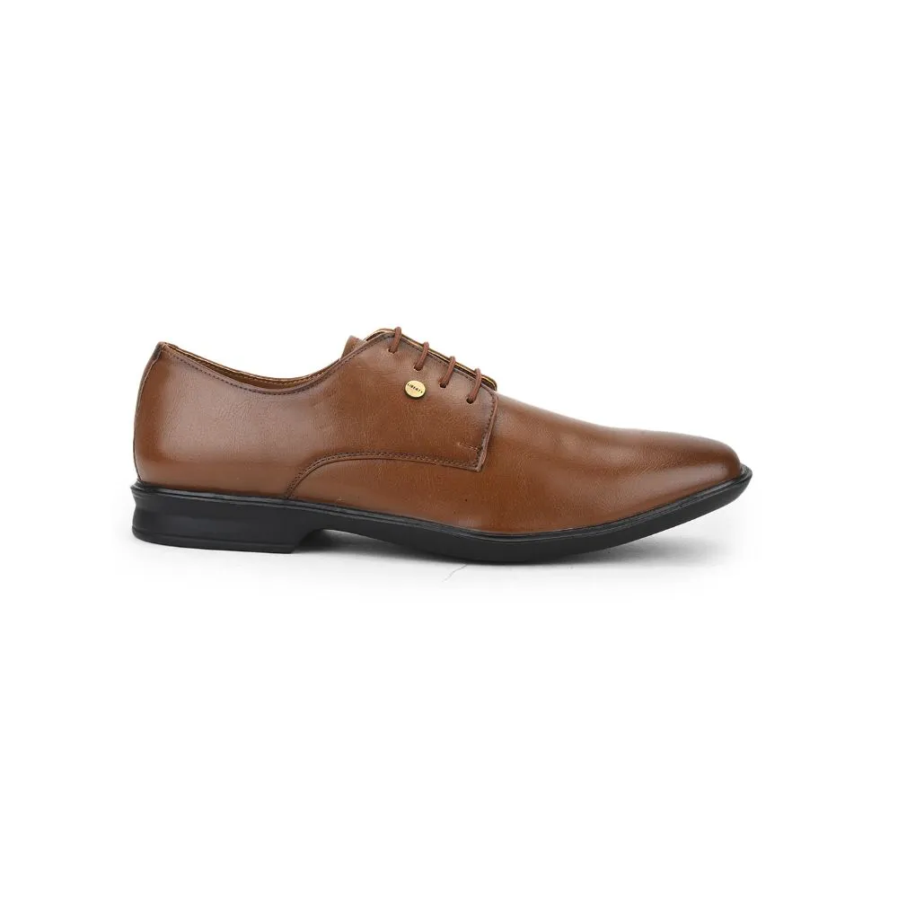 Neat Design Fortune Brown Formal Lace Up Derby Shoes For Men LUCIO-201 By Liberty