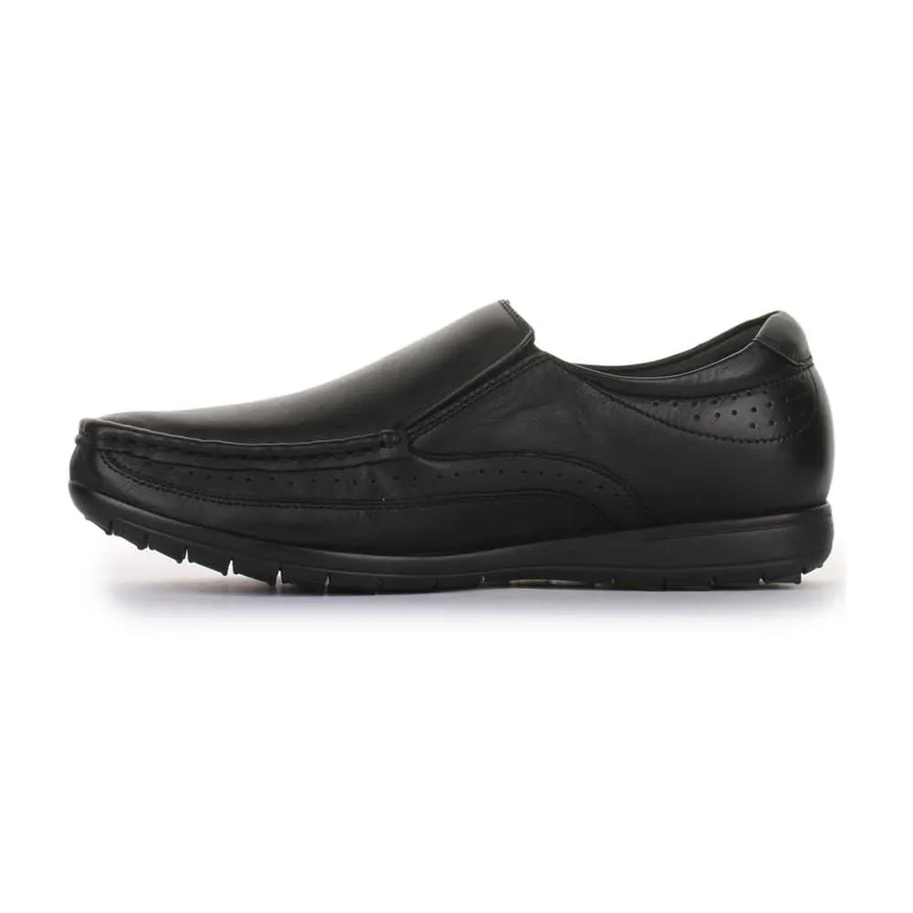 Sturdy Build Healers Formal (Black) Slip-On Loafers Shoes For Men FL-1415 By Liberty