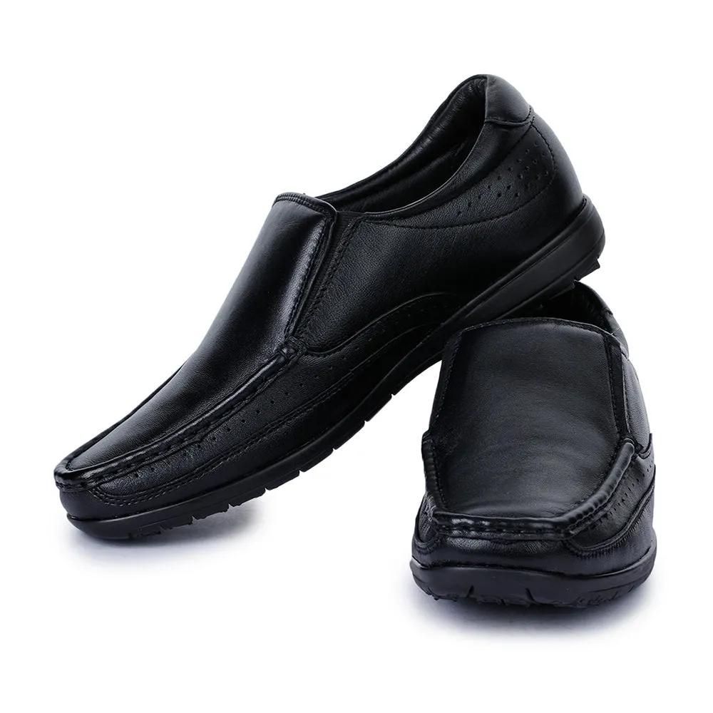 Healers Formal (Black) Slip-On Loafers Shoes For Men FL-1415 By Liberty Quick Stride Open Power