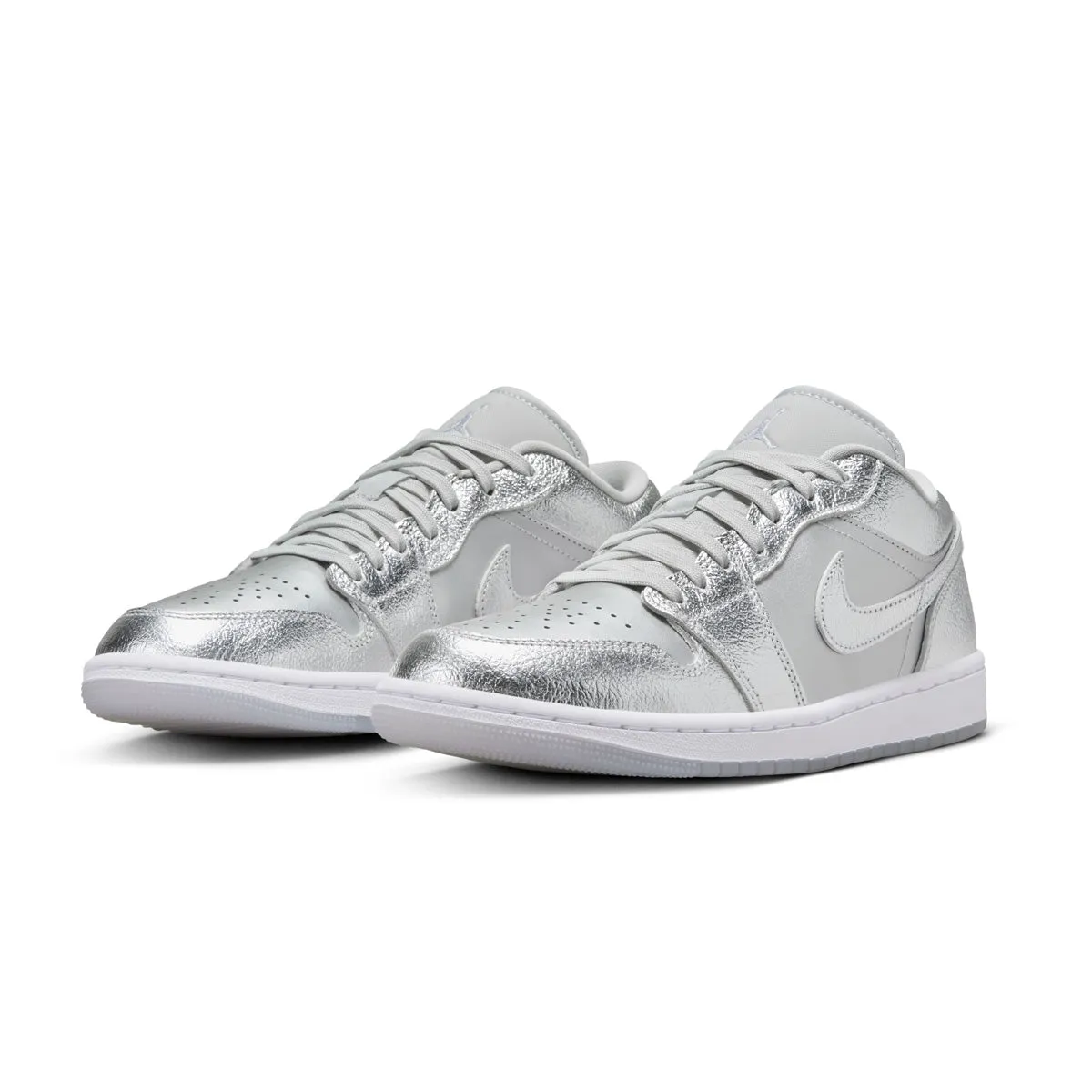 Wmns Air Jordan 1 Low SE 'Metallic Silver' Neutral Shade