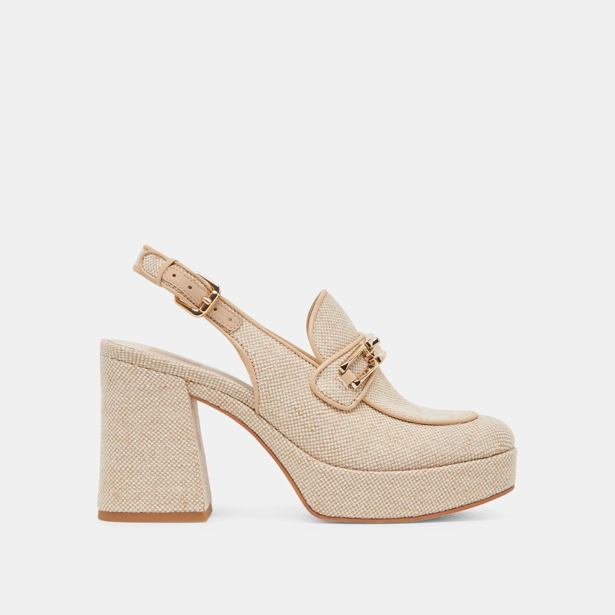 Wedding Shoes Designer Stilettos SIRUS HEELS SANDSTONE WOVEN