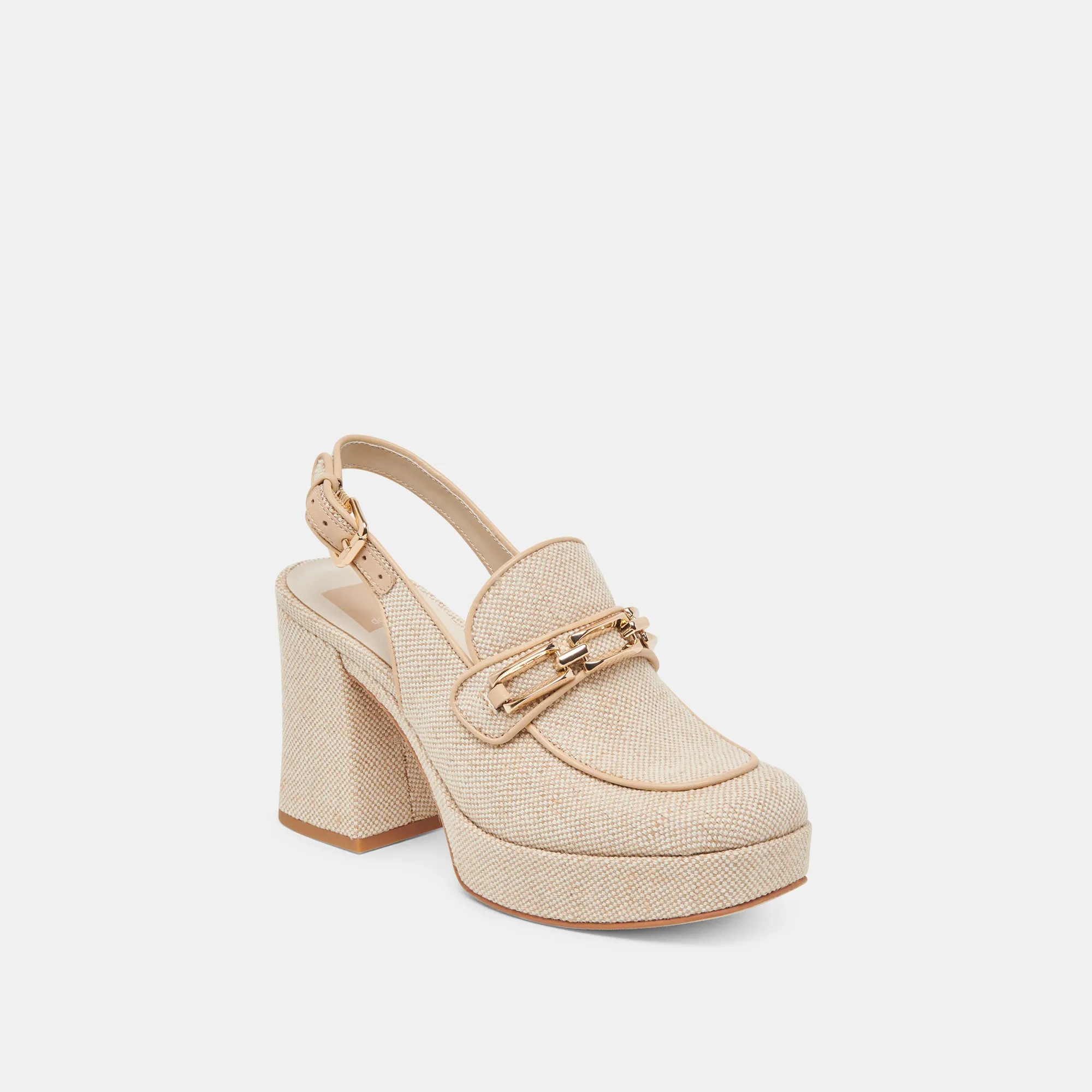 Long Lasting SIRUS HEELS SANDSTONE WOVEN