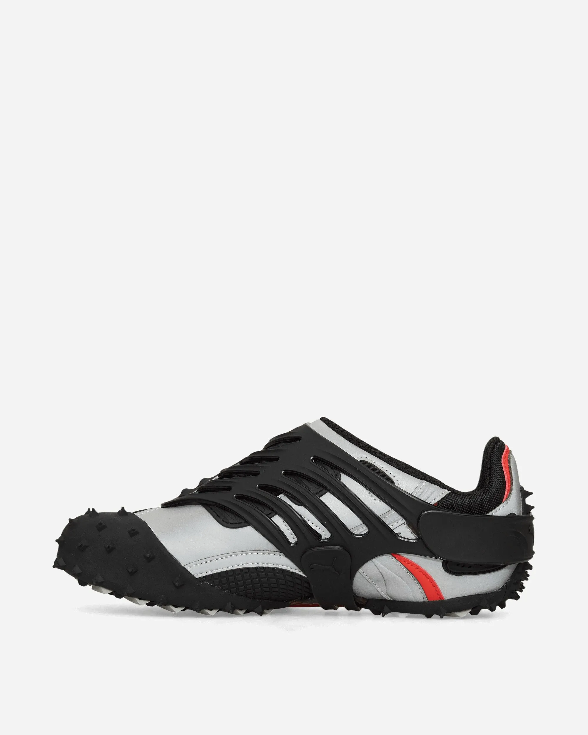 A$AP Rocky Mostro Gabbia Leather Sneakers Black / Silver Comfort   cushion
