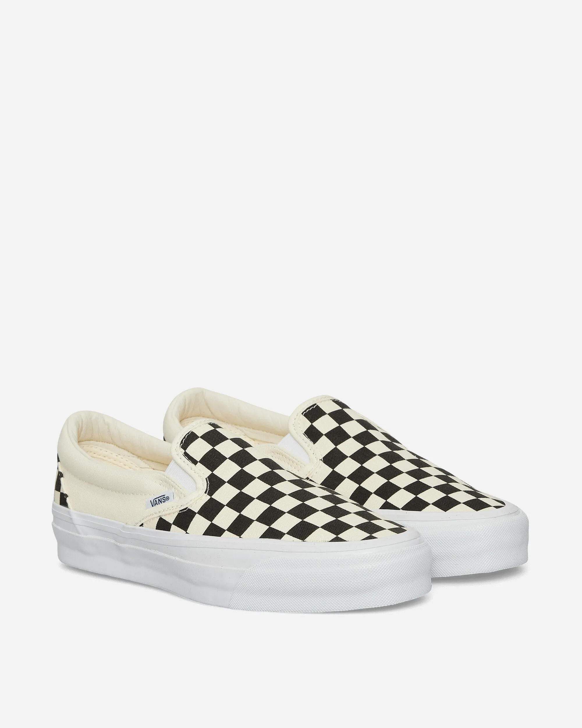Slip-On Reissue LX 98 Sneakers Checkerboard Black / Off White Athletic Fit Parkour Step