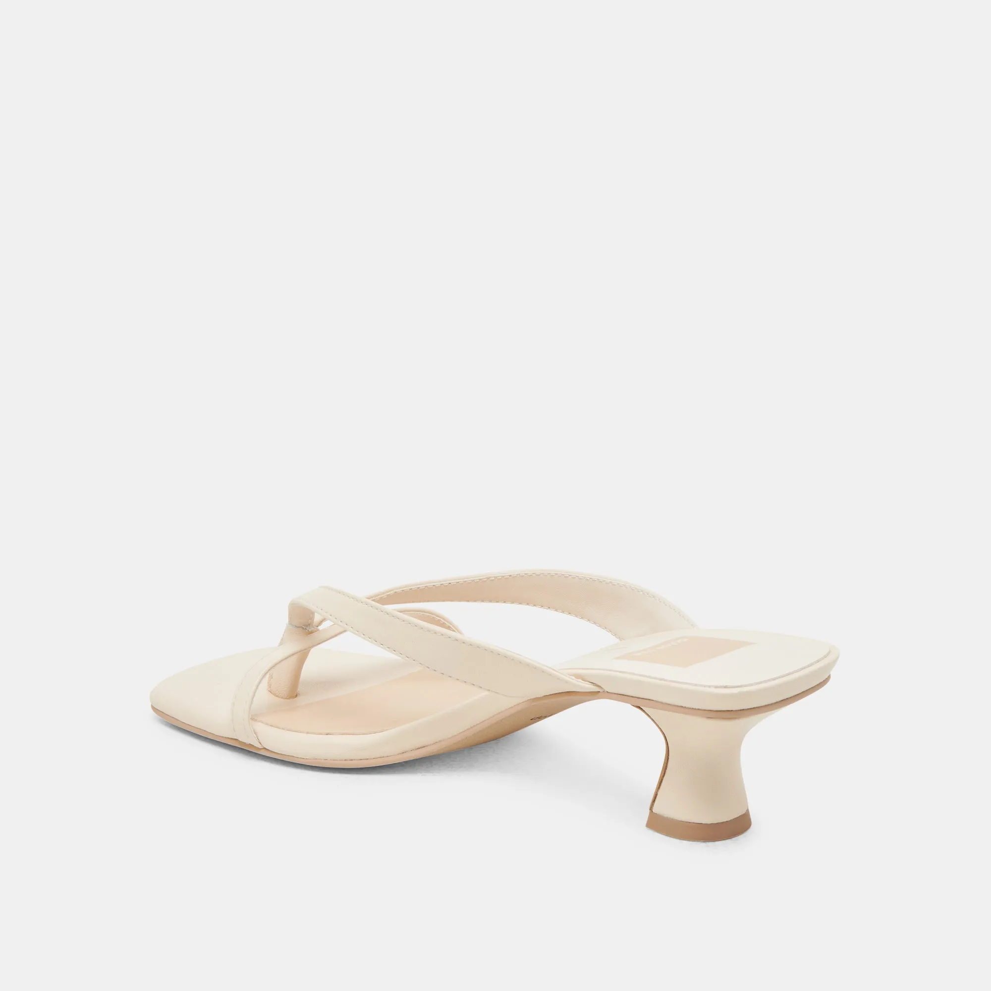BREVEL HEELS BONE LEATHER Long Lasting