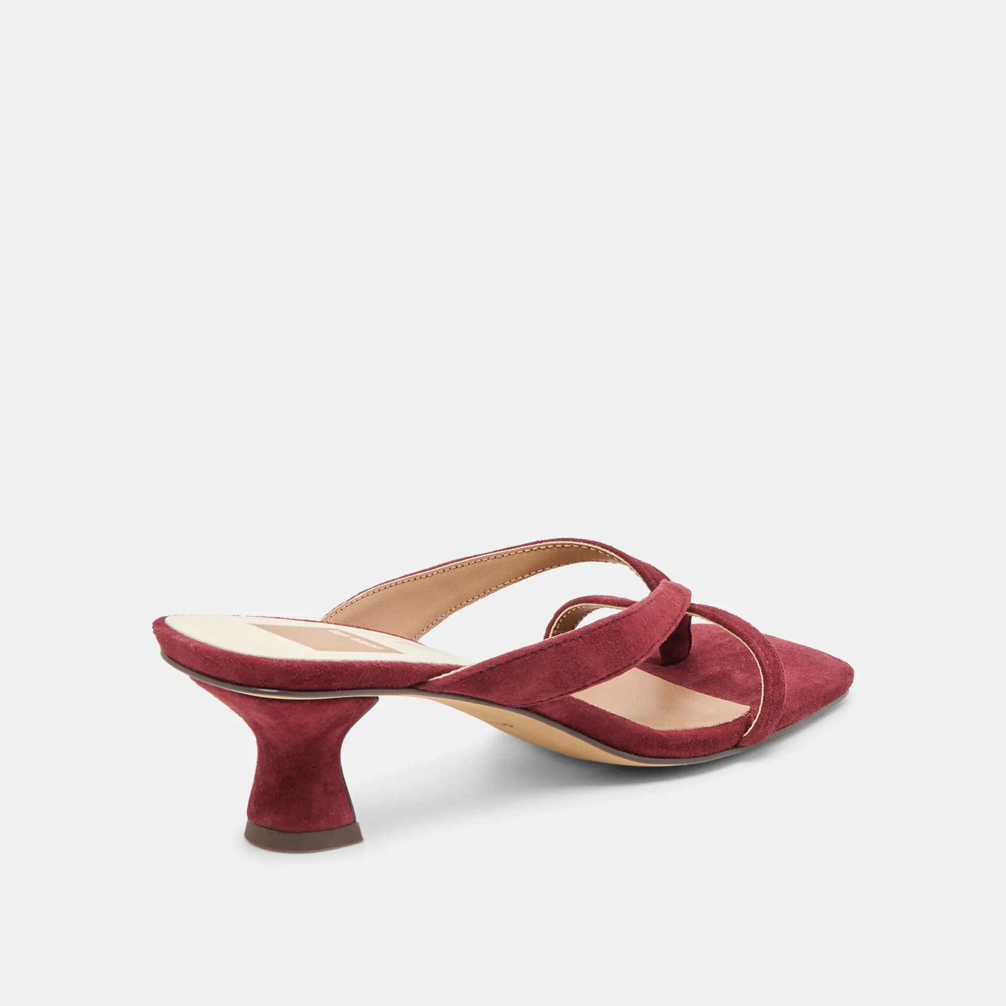 Black Tie Event Heels Evening Heels for Bridesmaids BREVEL HEELS OXBLOOD SUEDE