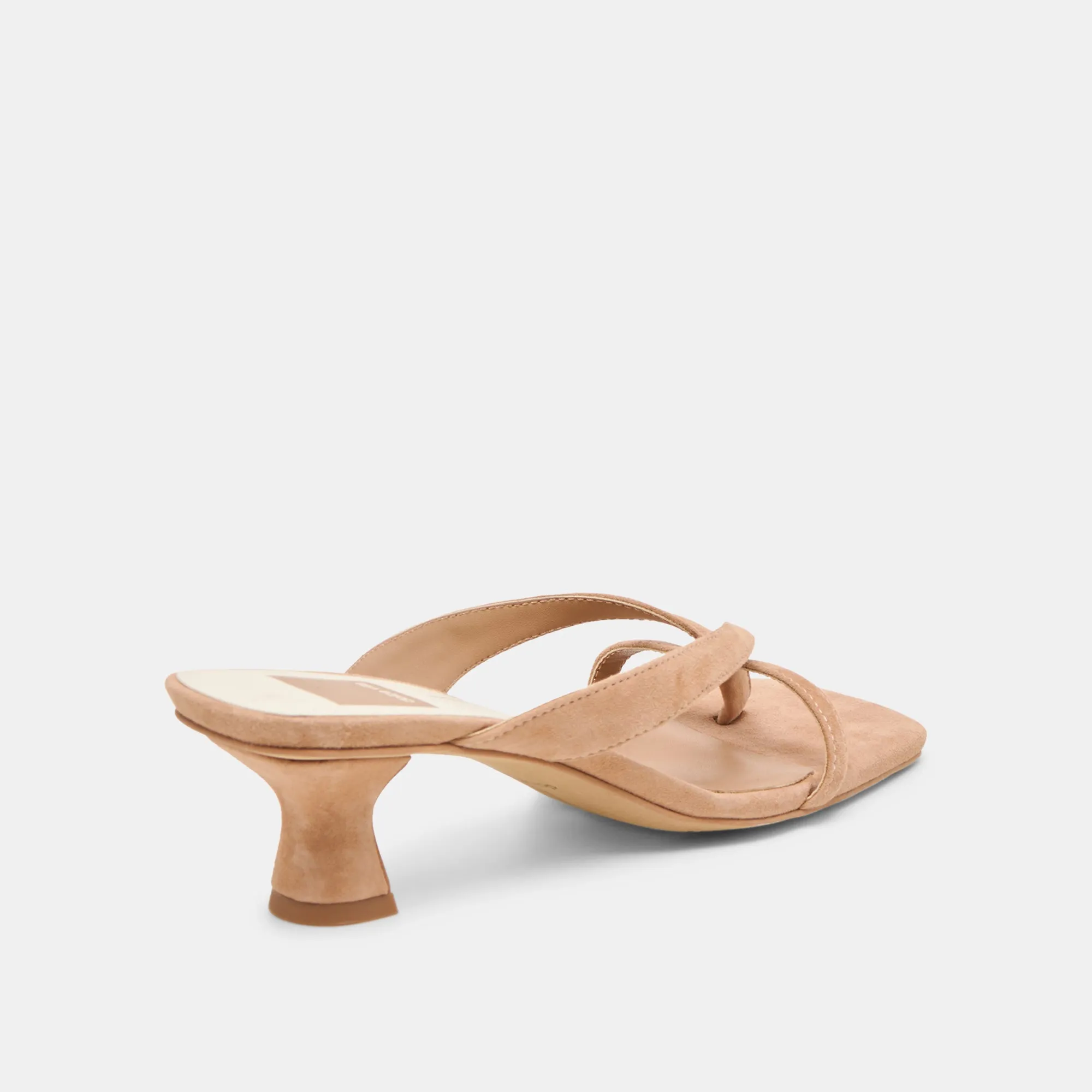 BREVEL HEELS TOFFEE SUEDE Customizable Wedge Heel