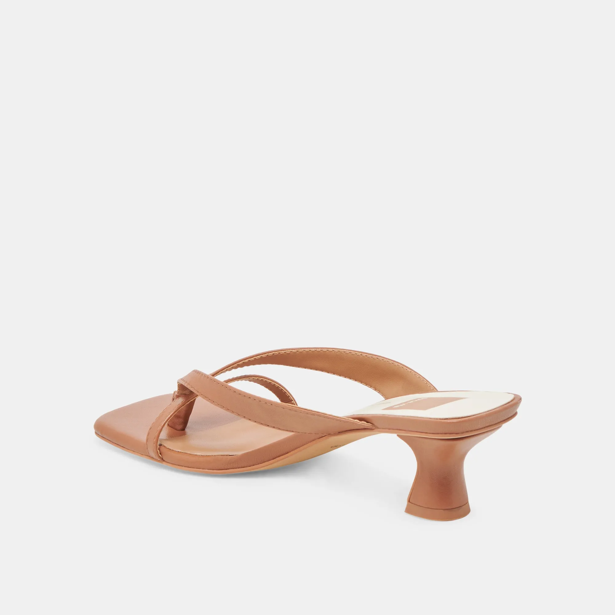 BREVEL WIDE HEELS SADDLE LEATHER Casual Platform Heels