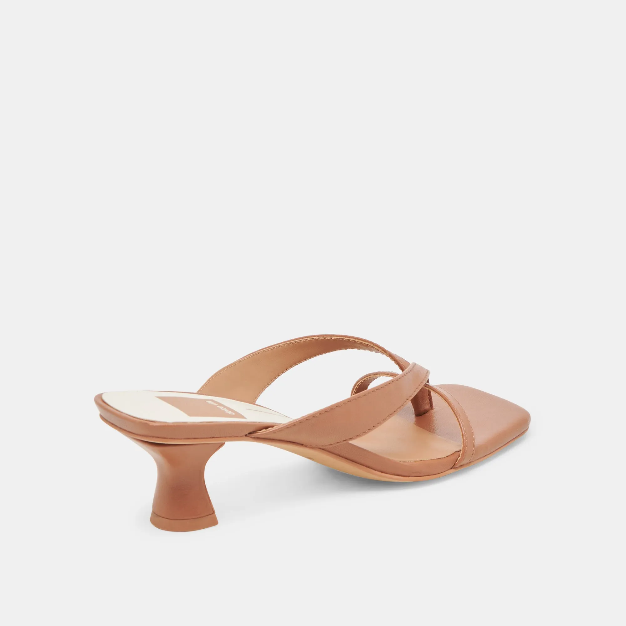 Mid Top Fashion Heels BREVEL WIDE HEELS SADDLE LEATHER