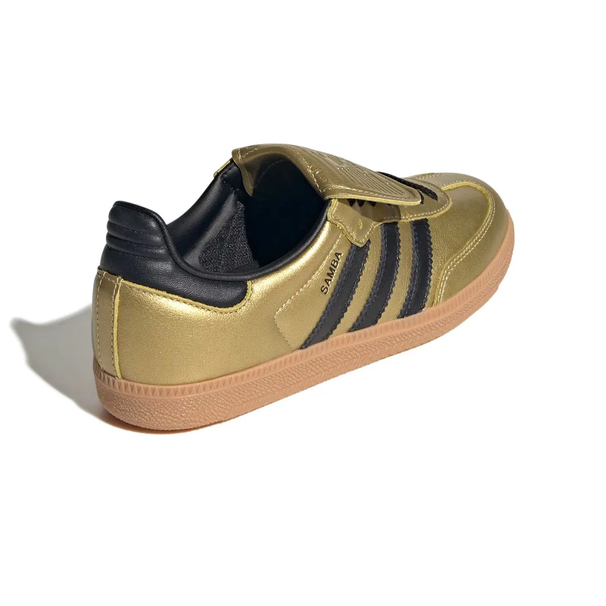 Active Lifestyle Calm Fit Wmns Samba Long Tongue 'Gold Metallic Black Gum'